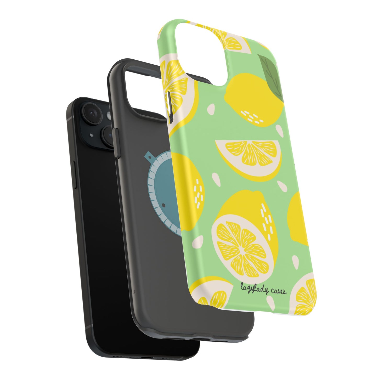 Lemonade Vibe Magnetic Phone Case - Bright Citrus Design for Summer Fun