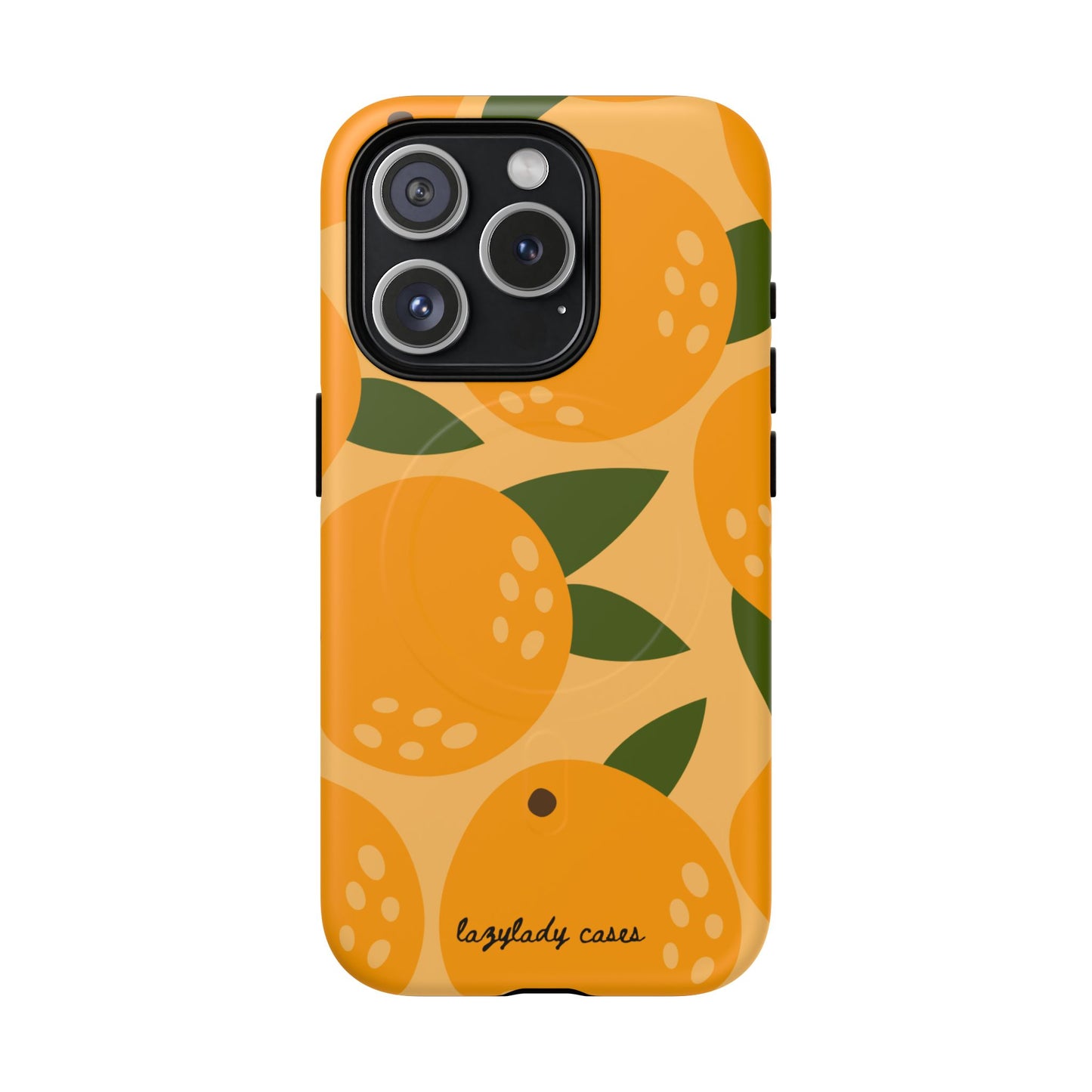Citrus Orange Phone Case Magnetic Case for iPhone – Vibrant Orange Design