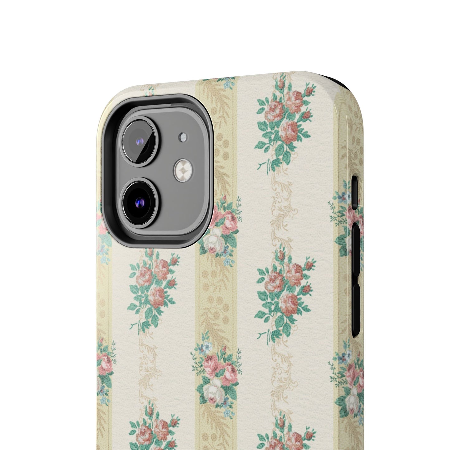 Elegant Floral Tough Phone Case - Vintage Inspired Design