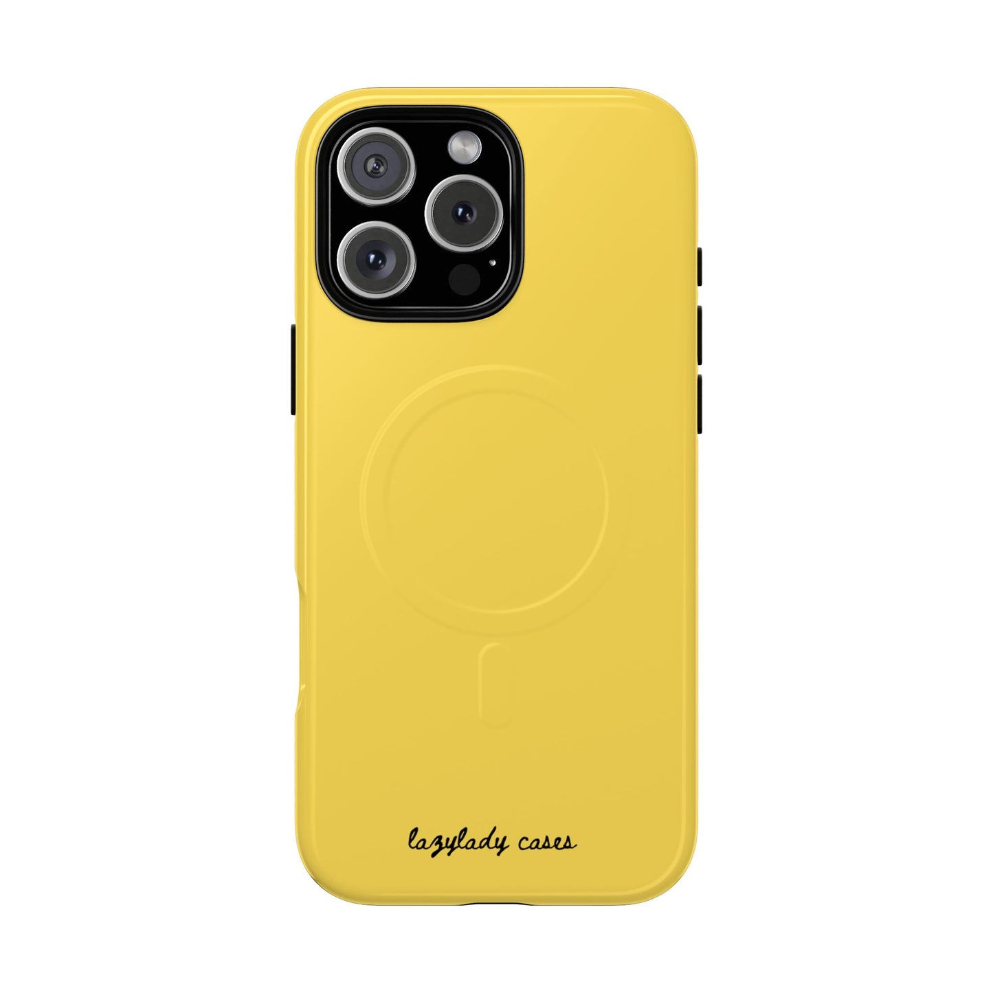 Vibrant Yellow Tough Magnetic Phone Case - Durable Protection & Stylish Design