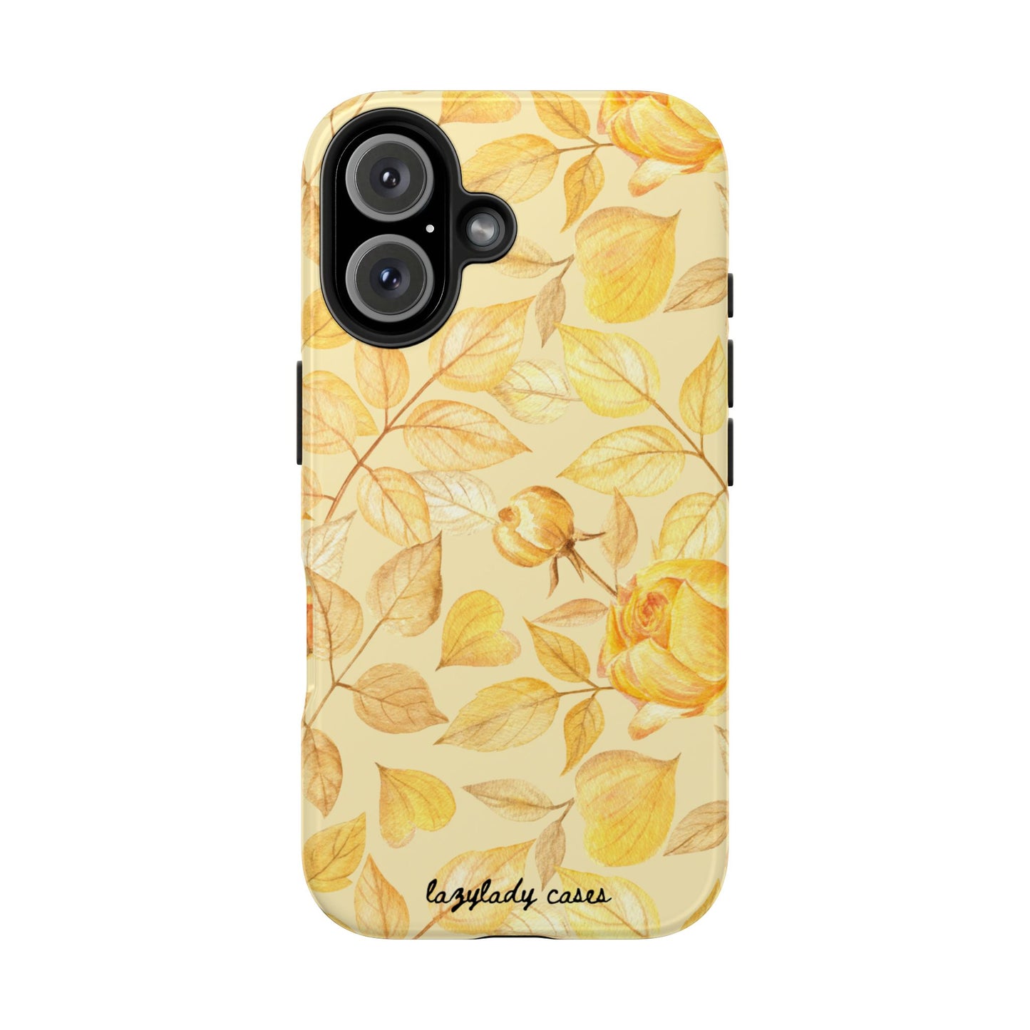 Yellow Dusk Tough Phone Case – Durable Protection with Yellow Roses Design