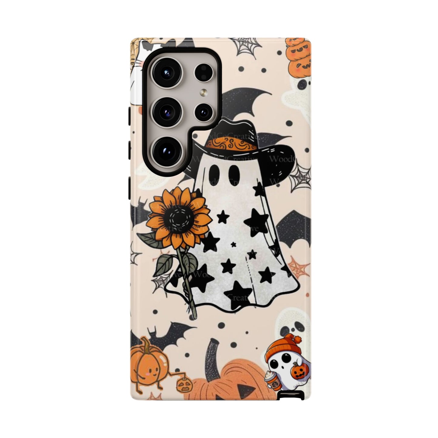 Cute Ghost Phone Case, Halloween Decor, Spooky Gift, Fall Accessories, Pumpkin Lover's Gift, Autumn Vibes, Trick or Treat