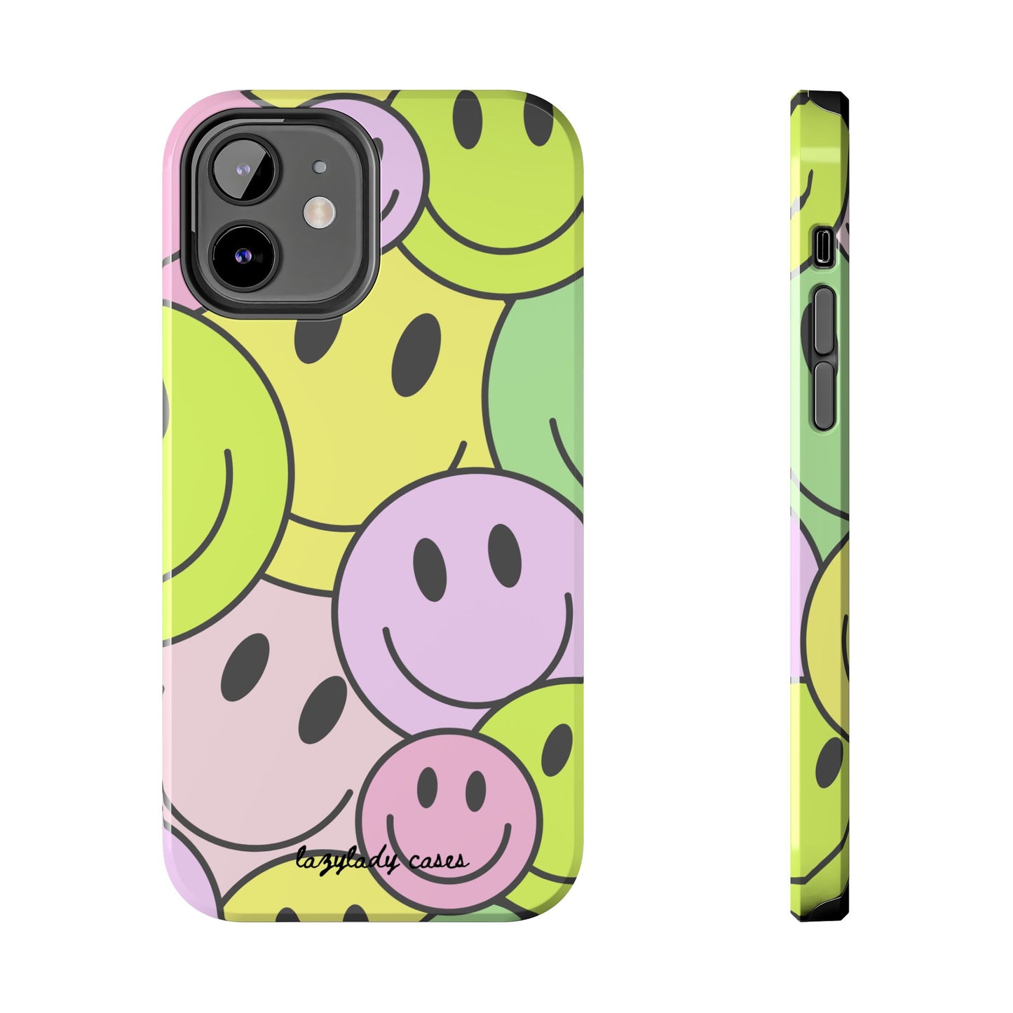 Colorful Smiley Face Tough Phone Case - Fun, Durable Protection for All Ages