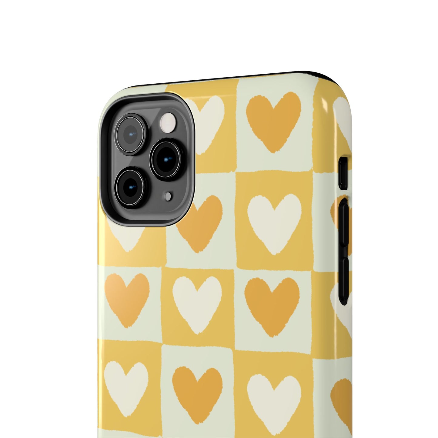 Heart Pattern Tough Phone Case - Cute & Durable for Everyday Use