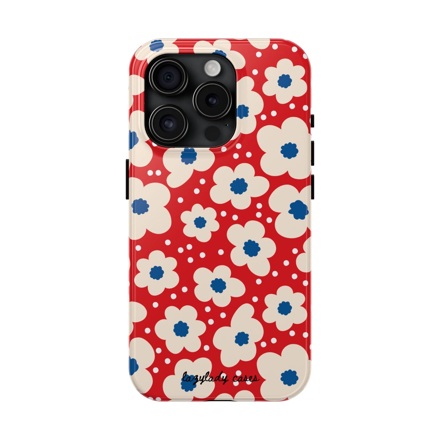 Blossom Floral Tough Phone Case - Durable Protection with Vintage Charm