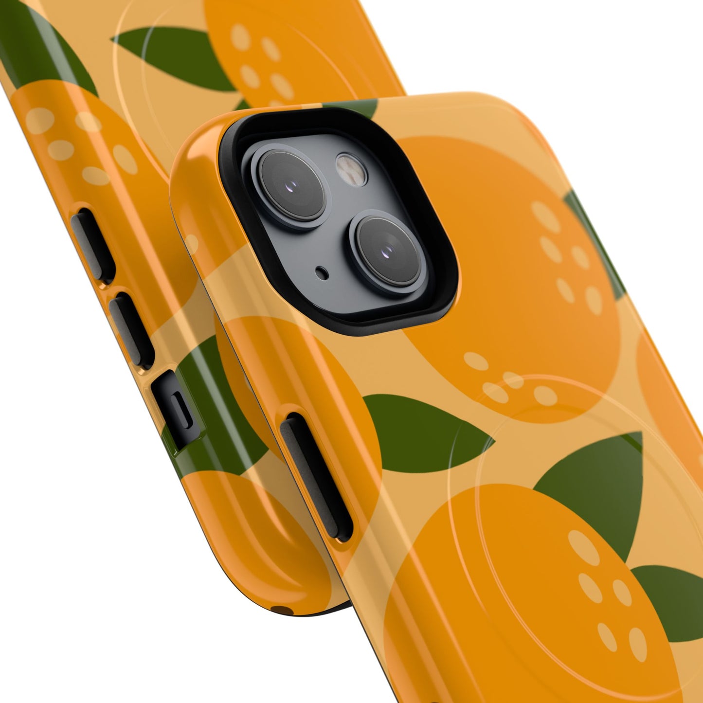 Citrus Orange Phone Case Magnetic Case for iPhone – Vibrant Orange Design