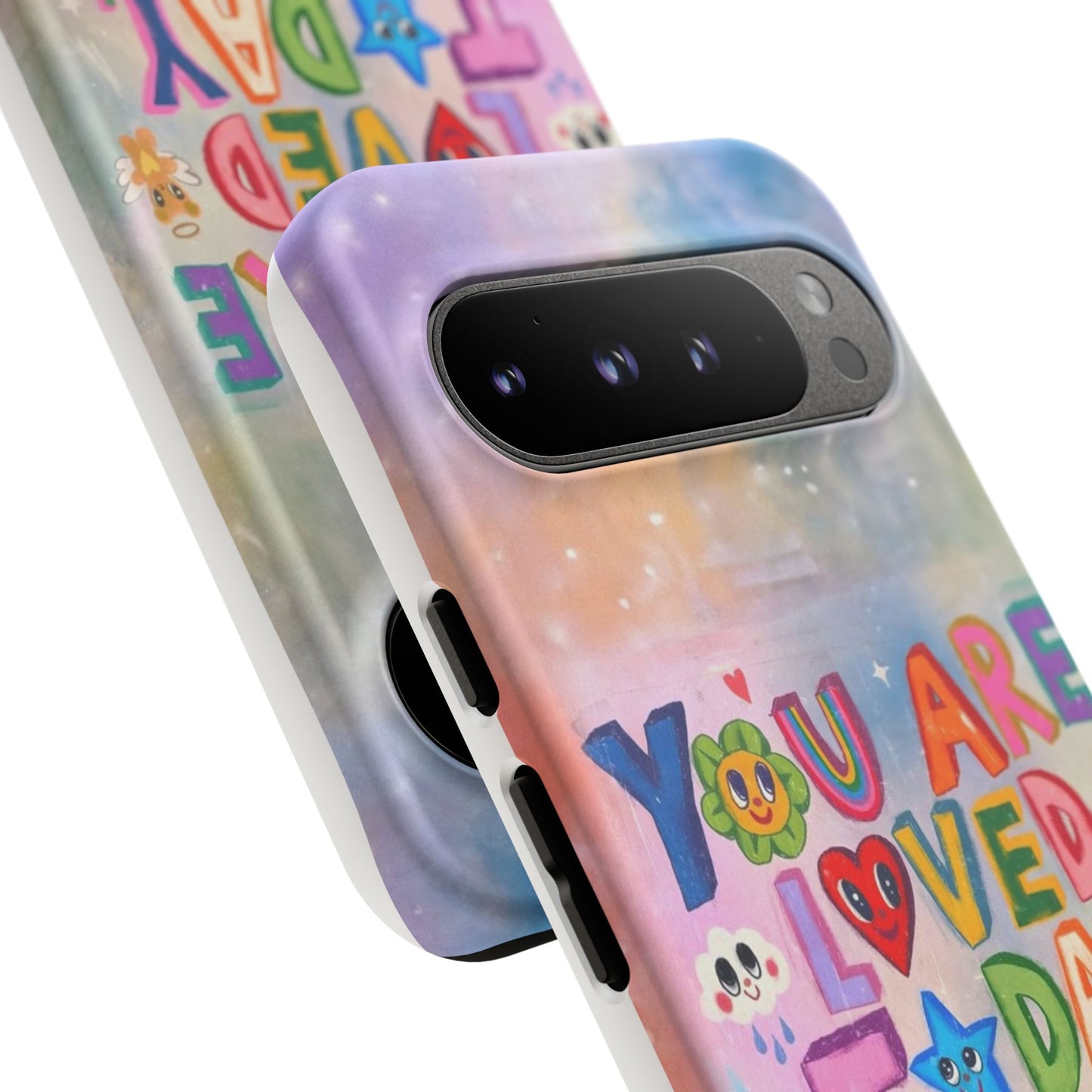Colorful Phone Case with Positive Affirmations, Inspirational Phone Shell, Cute Gift for Teens, Motivational Tech Accessory, I Love You Case