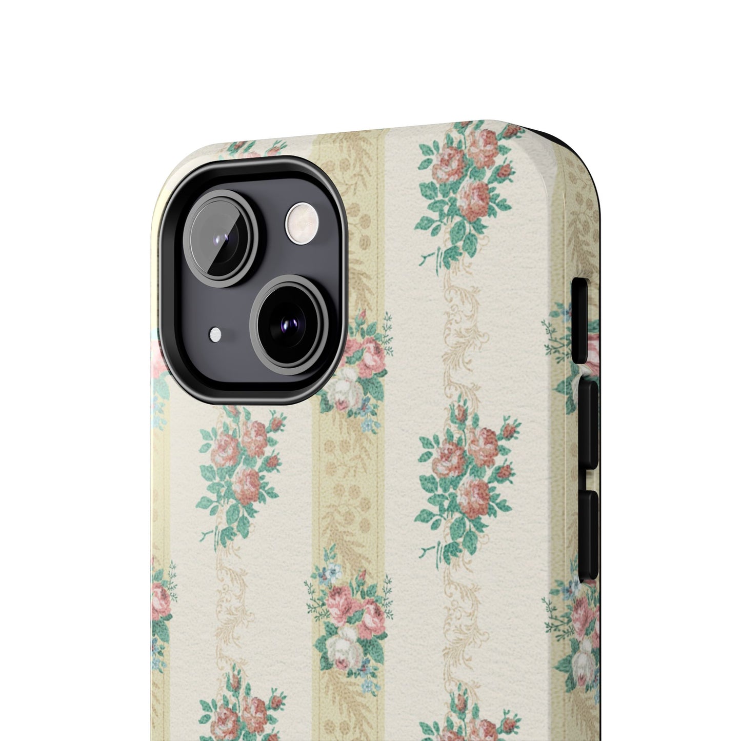 Elegant Floral Tough Phone Case - Vintage Inspired Design