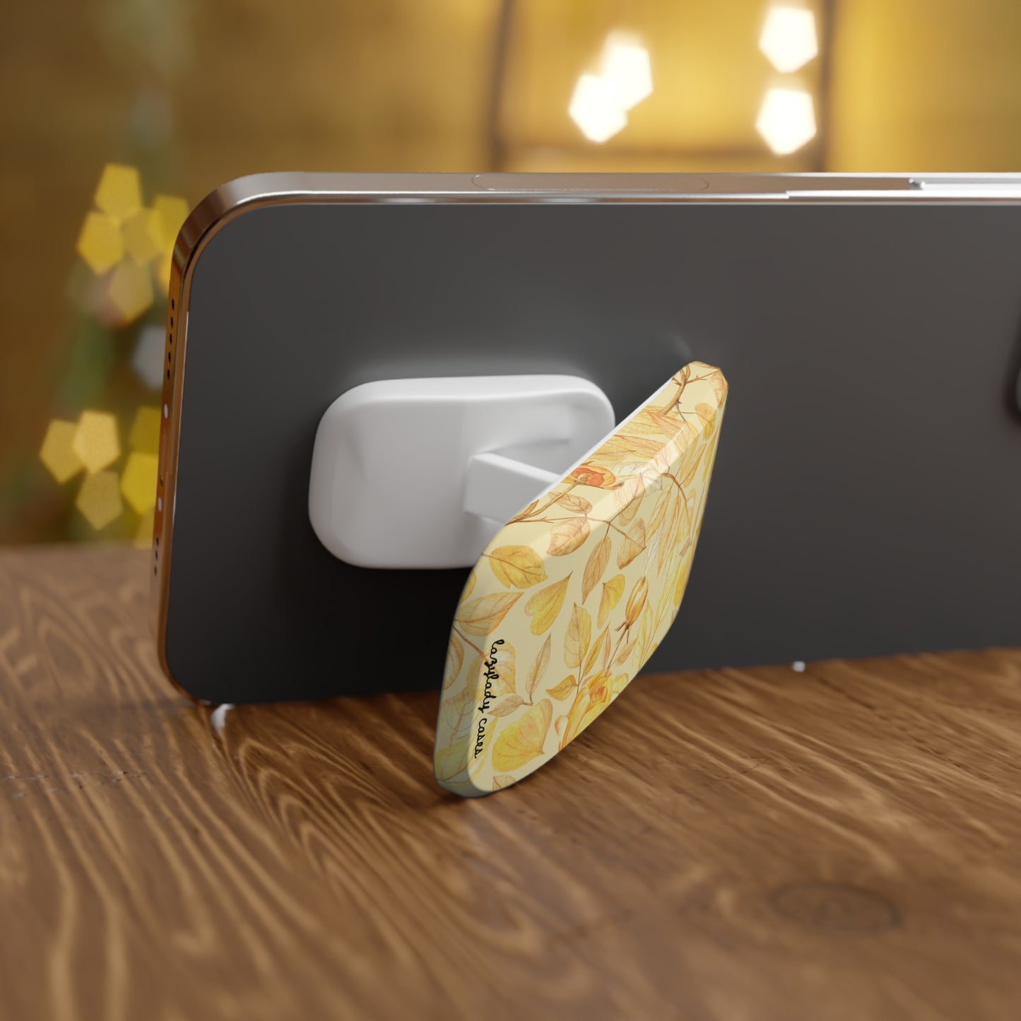 Yellow Dusk Phone Grip - Yellow Rose Design