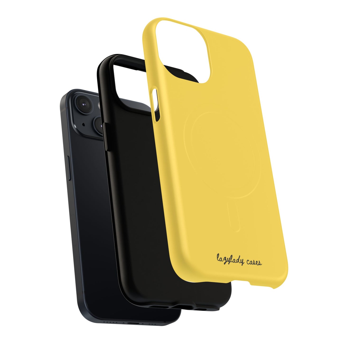 Vibrant Yellow Tough Magnetic Phone Case - Durable Protection & Stylish Design