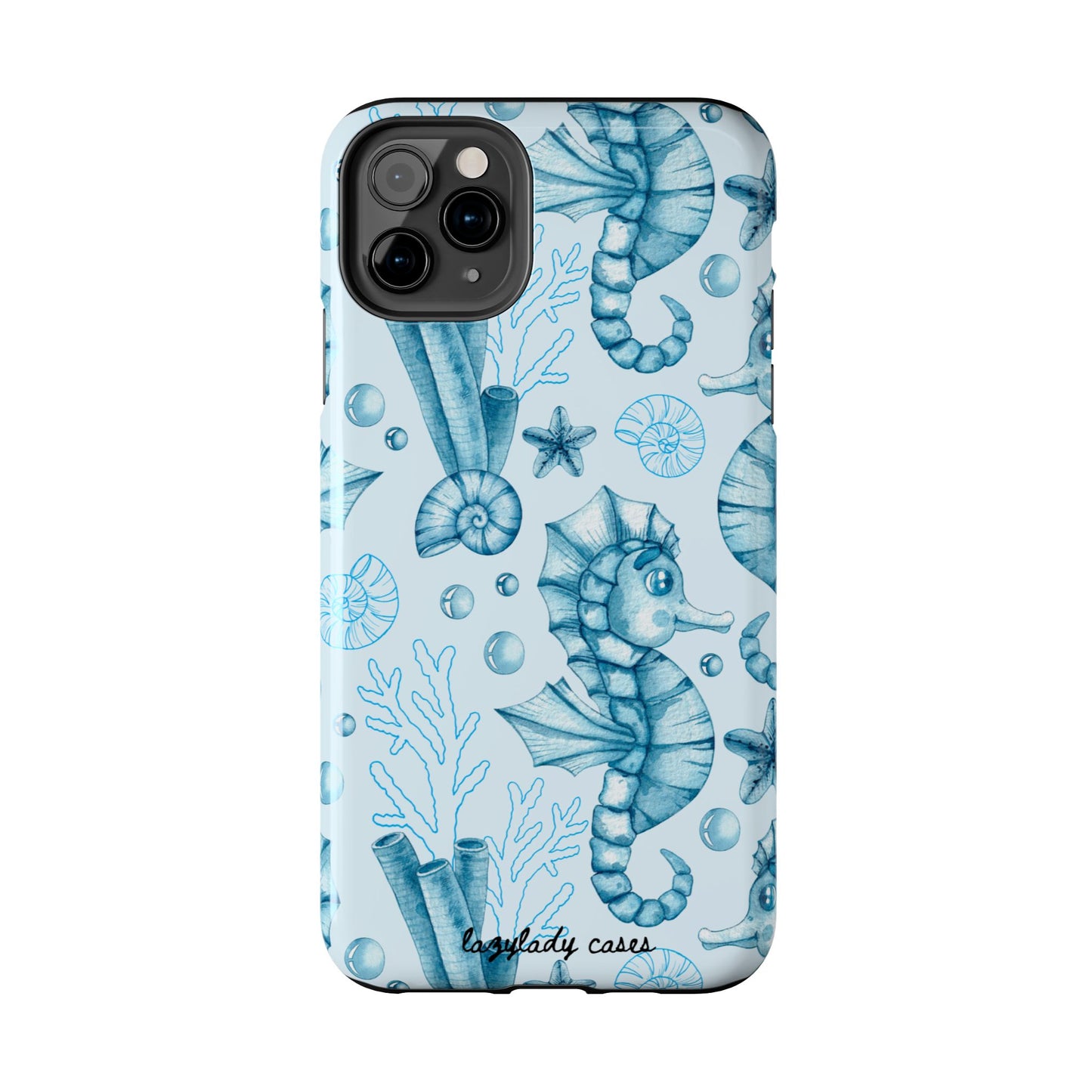 Coastal Seahorse Phone Case - Tough Protection with Beach Vibe