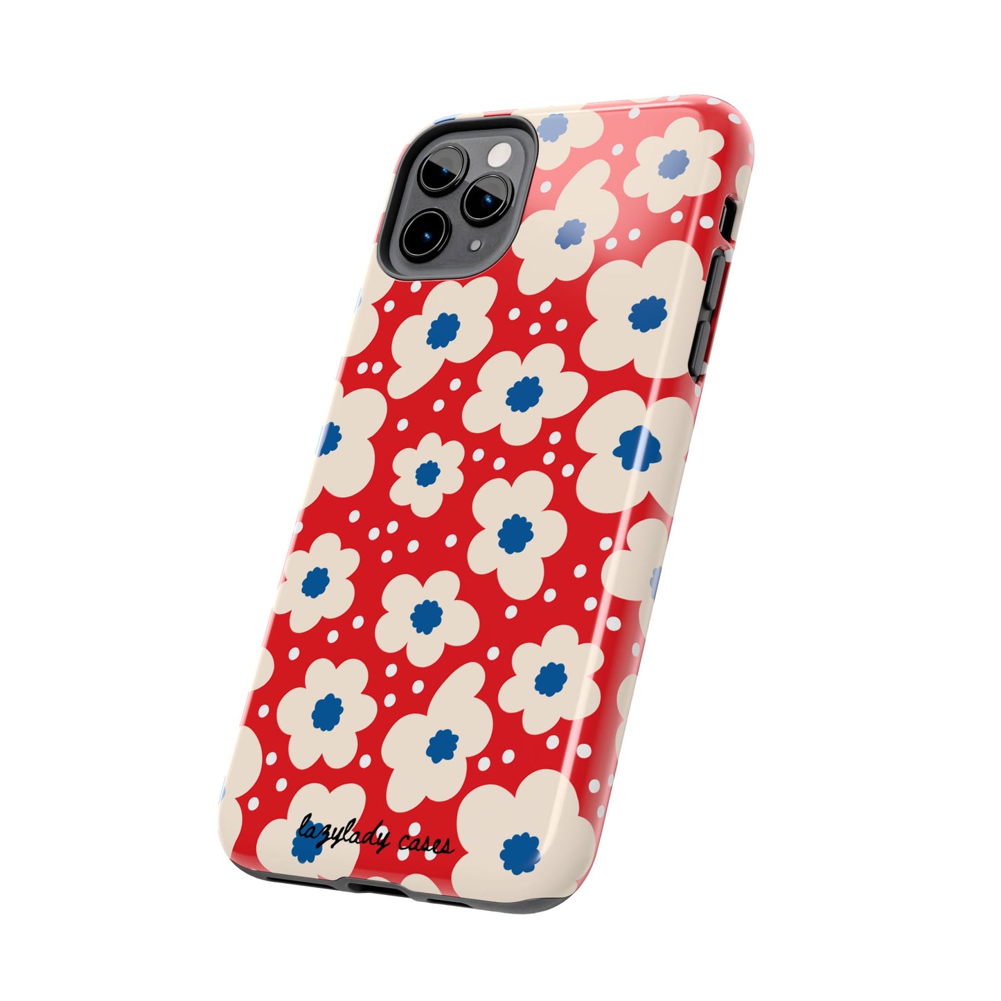 Blossom Floral Tough Phone Case - Durable Protection with Vintage Charm