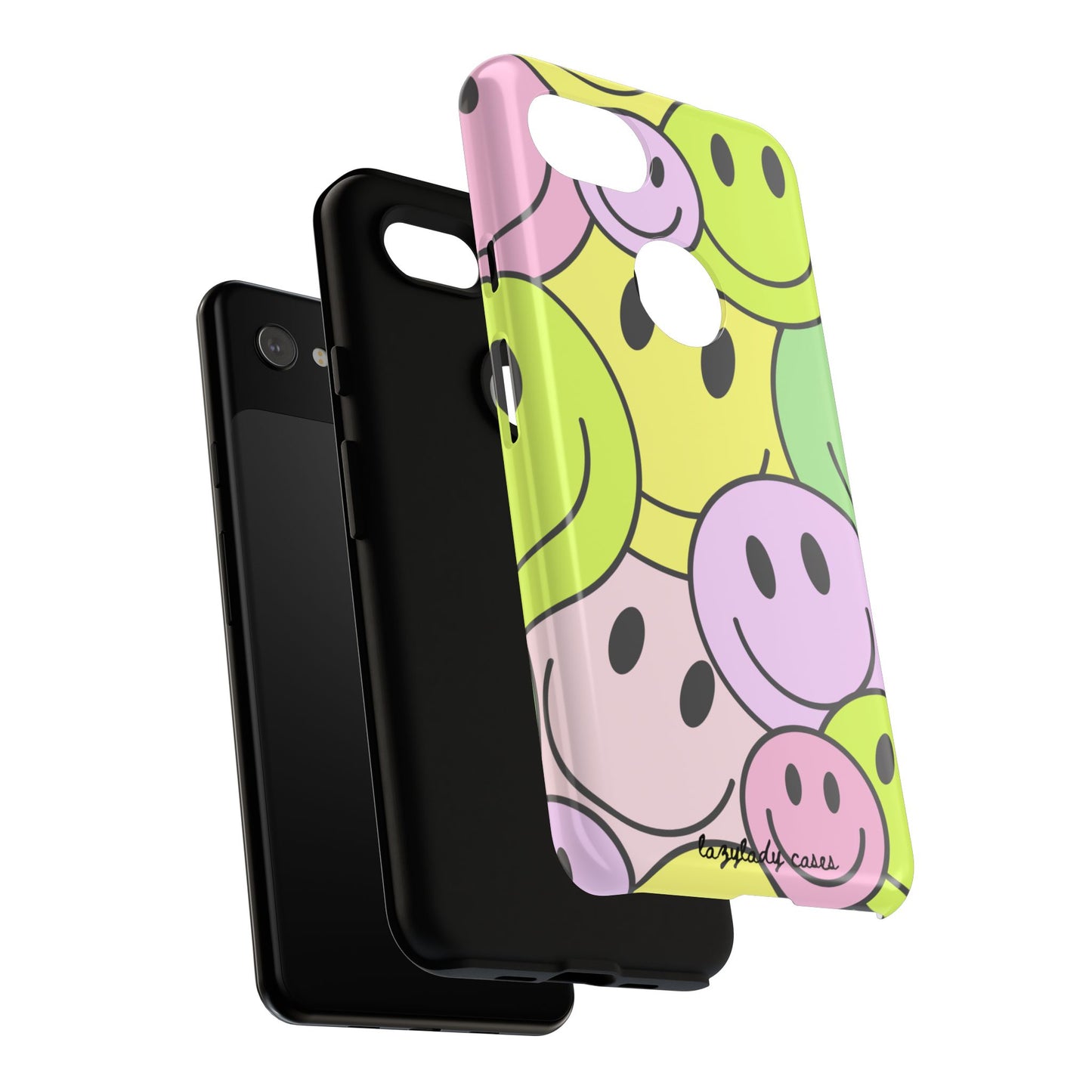 Colorful Smile Face Phone Case - Tough Protection & Fun Design