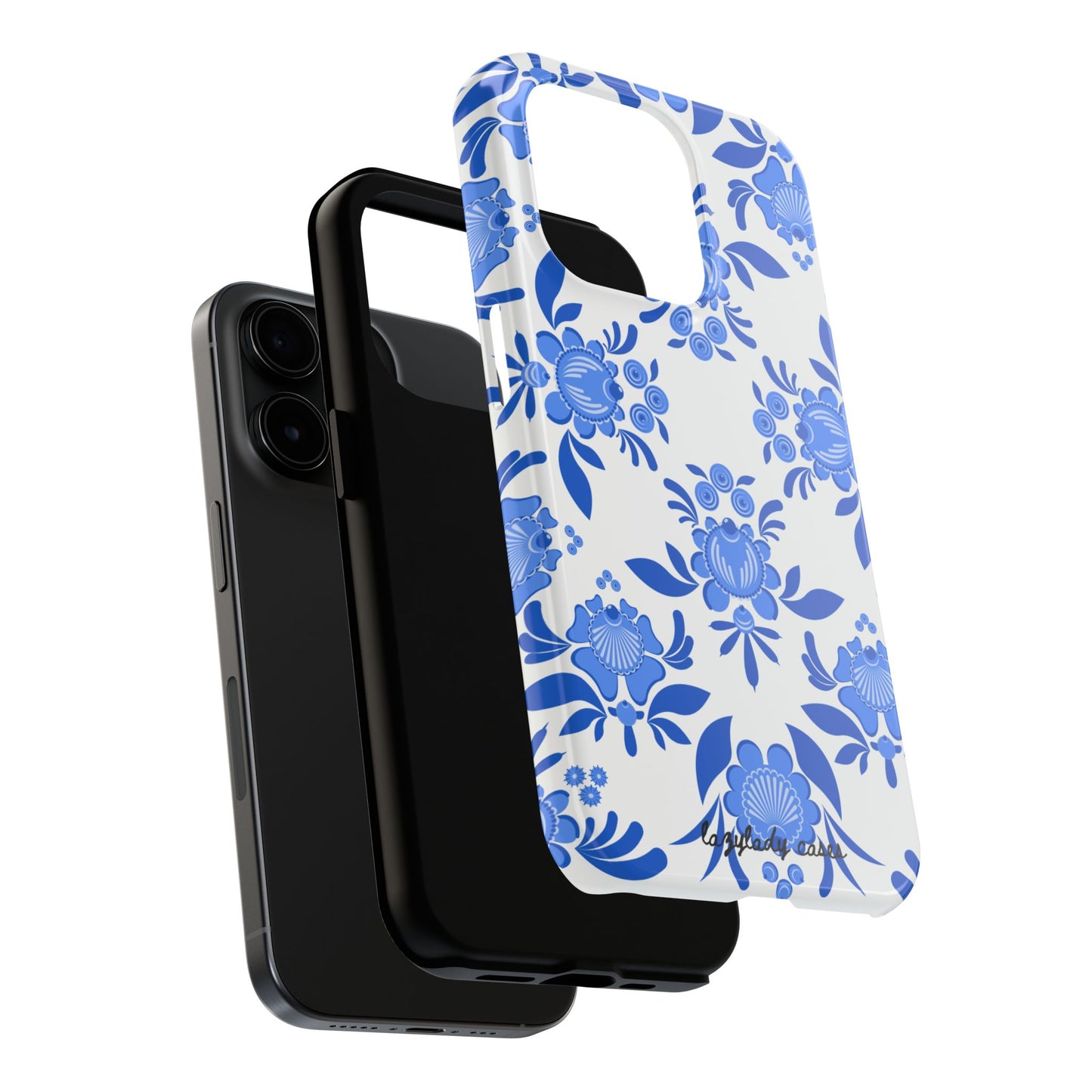 Floral Tough Phone Case - Stylish Protection for Everyday Use