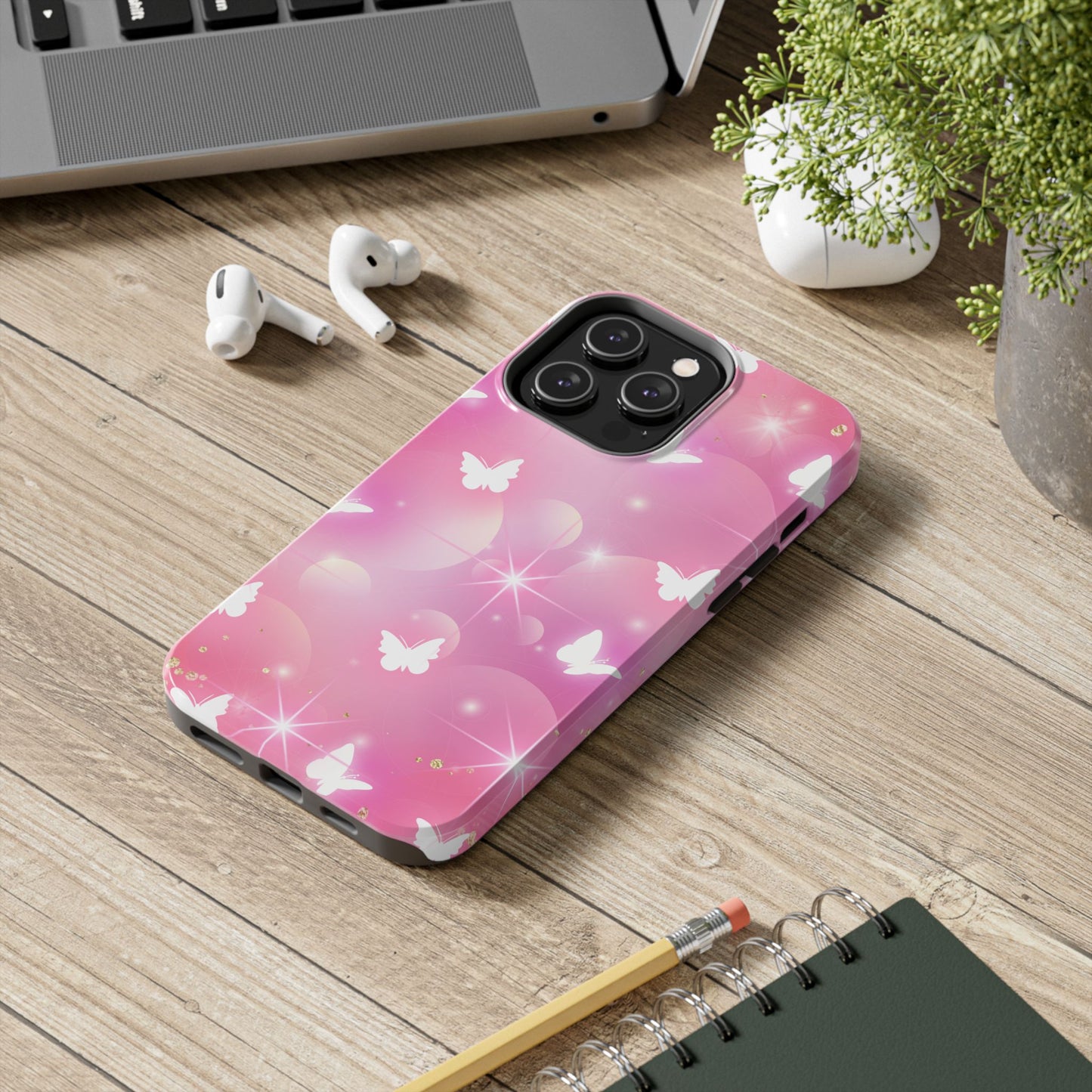 Butterfly Bloom Tough Phone Cases, Stylish Protection, Gifts for Her, Trendy Accessories, Spring Vibe, Phone Cover