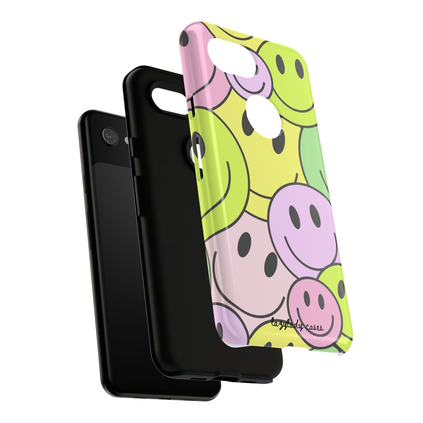 Colorful Smile Face Phone Case - Tough Protection & Fun Design