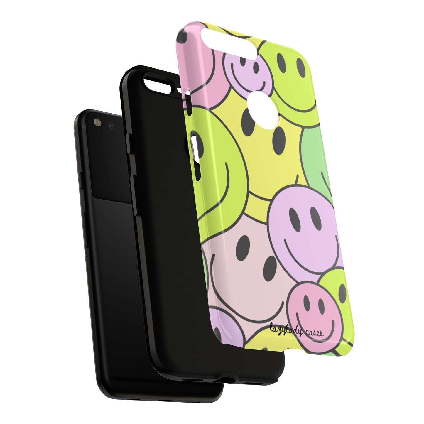 Colorful Smile Face Phone Case - Tough Protection & Fun Design