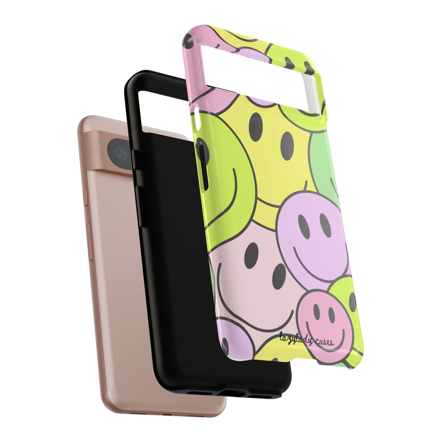 Colorful Smile Face Phone Case - Tough Protection & Fun Design