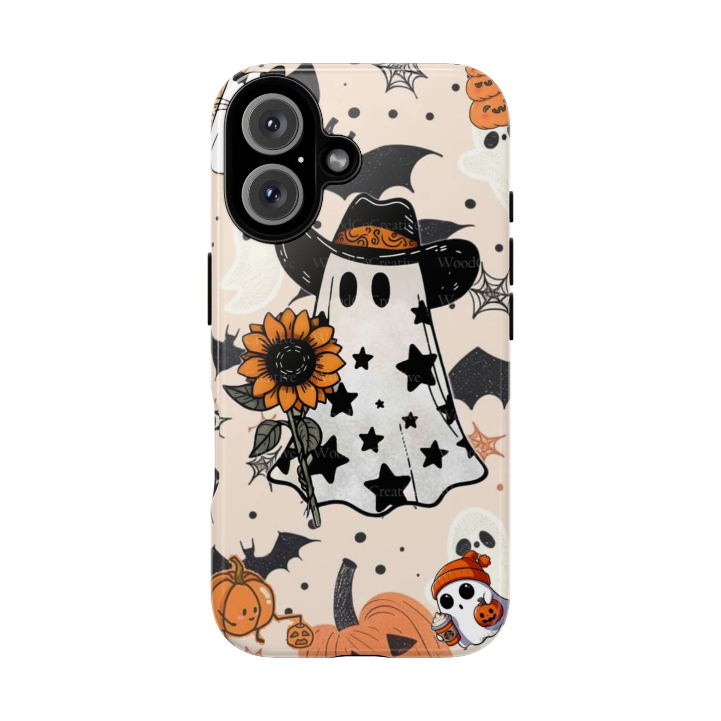 Cute Ghost Phone Case, Halloween Decor, Spooky Gift, Fall Accessories, Pumpkin Lover's Gift, Autumn Vibes, Trick or Treat
