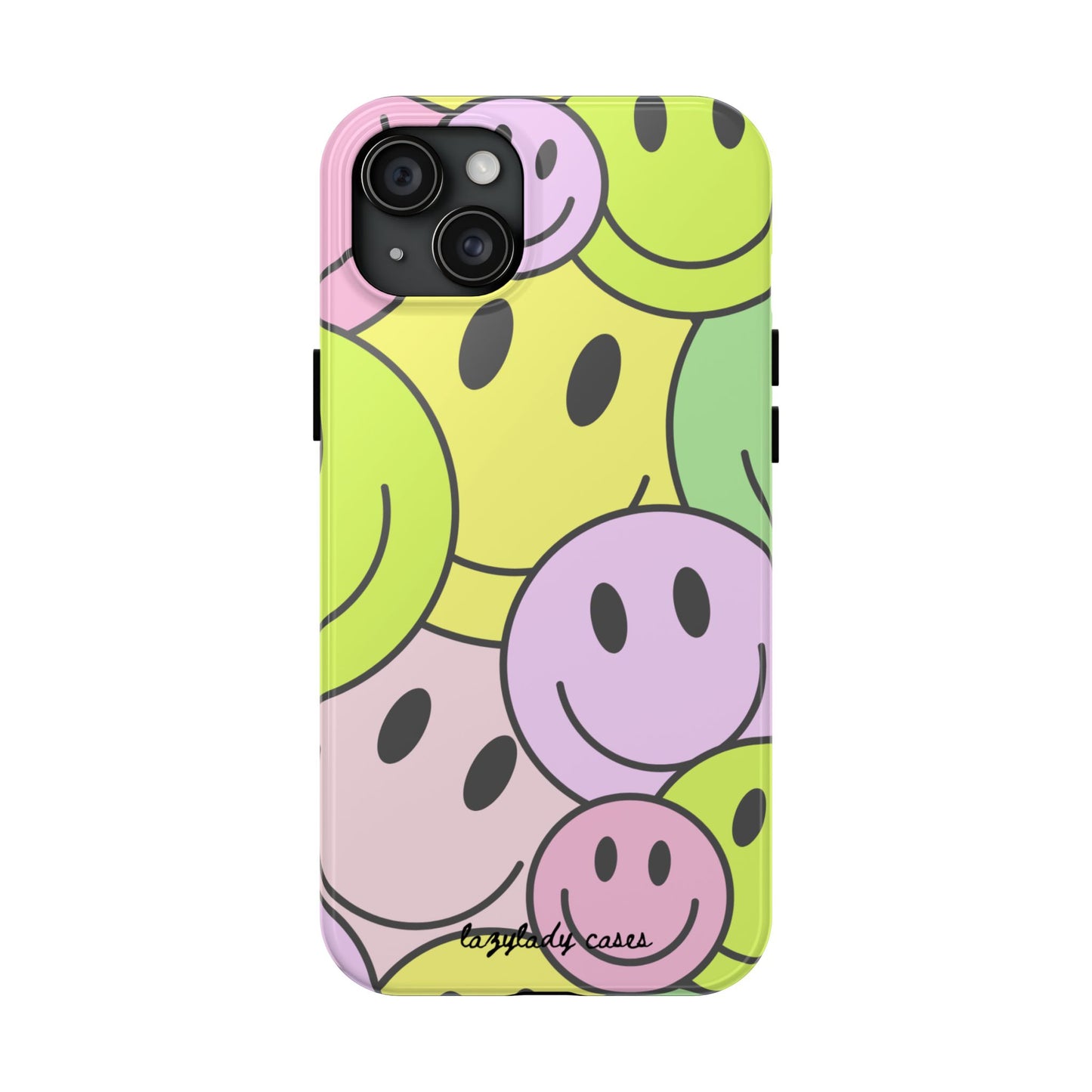 Colorful Smiley Face Tough Phone Case - Fun, Durable Protection for All Ages