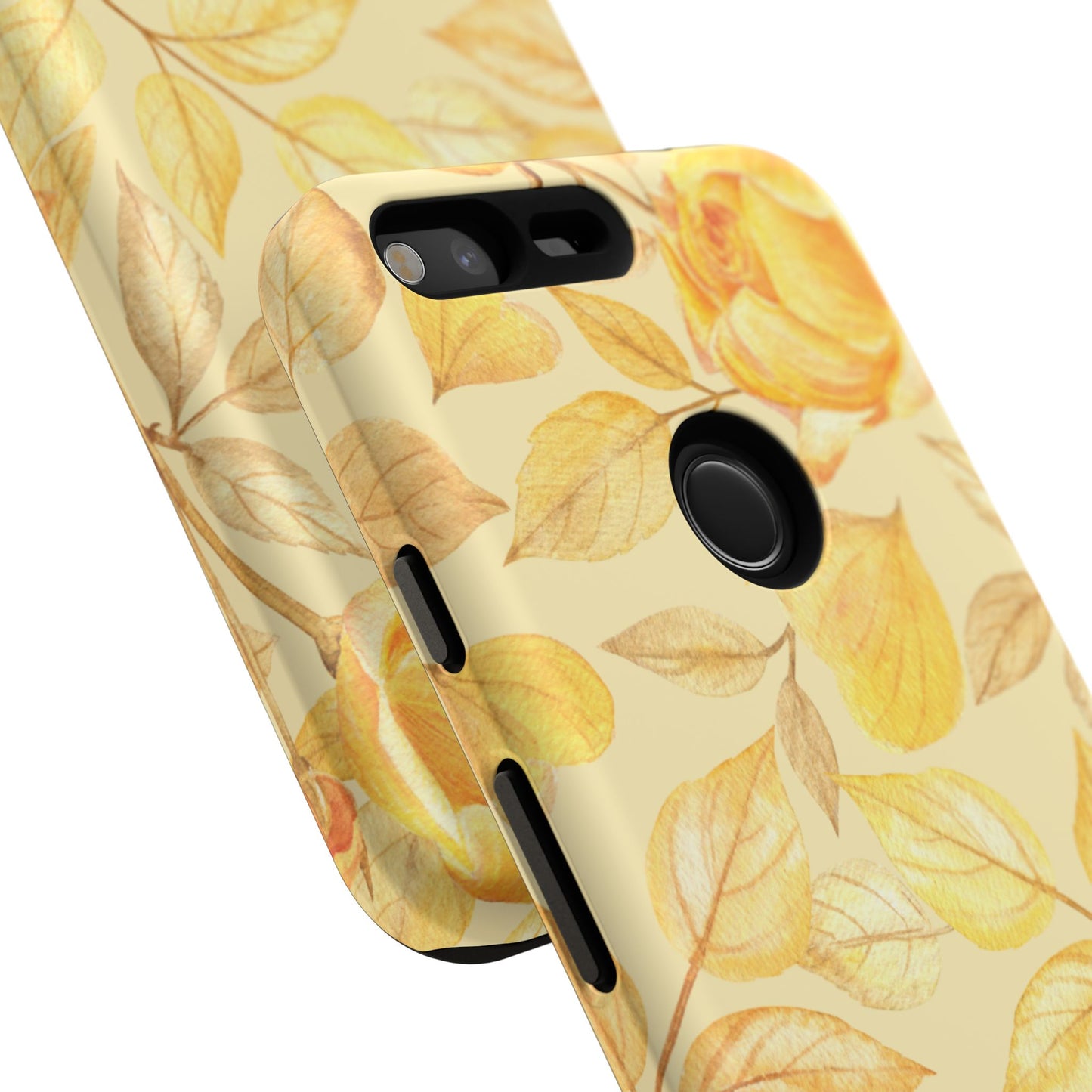 Yellow Dusk Tough Phone Case - Yellow Rose Design
