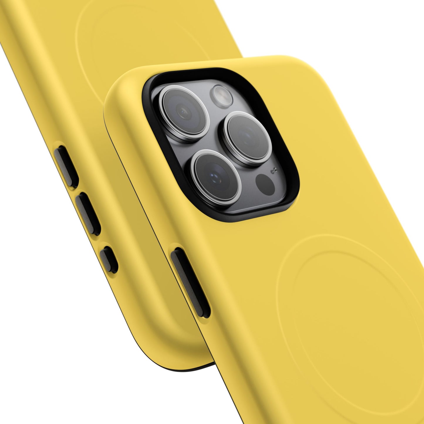 Vibrant Yellow Tough Magnetic Phone Case - Durable Protection & Stylish Design