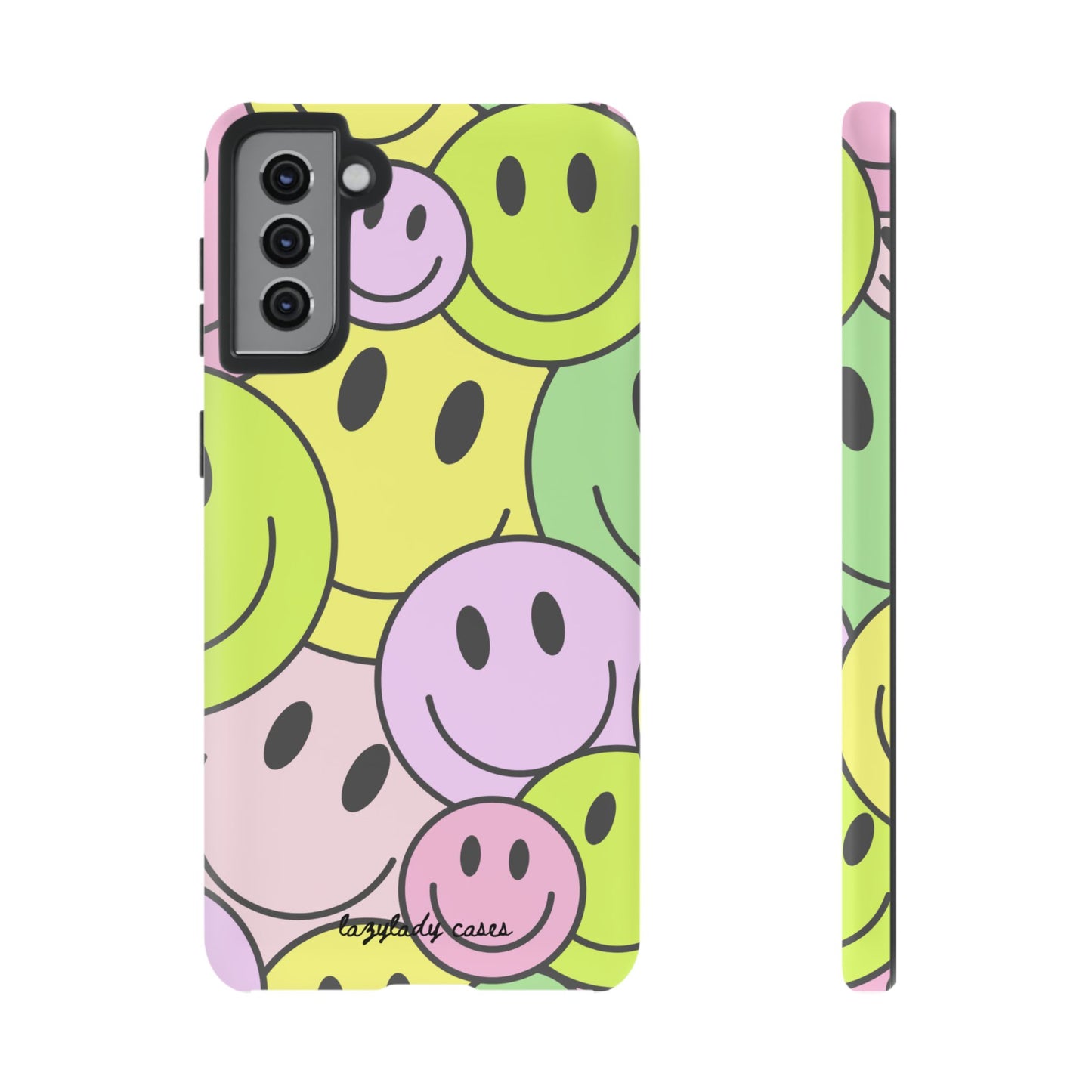 Colorful Smile Face Phone Case - Tough Protection & Fun Design