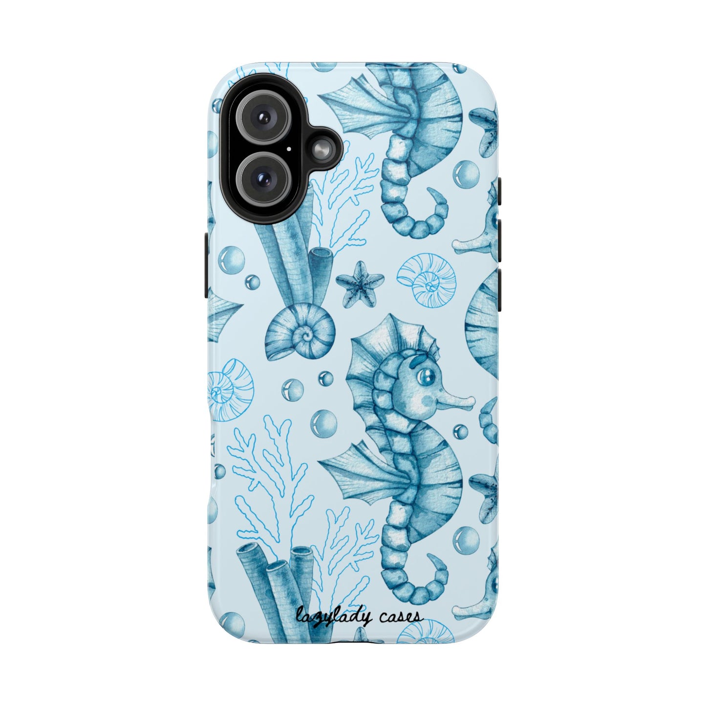 Coastal Seahorse Phone Case - Tough Protection with Beach Vibe