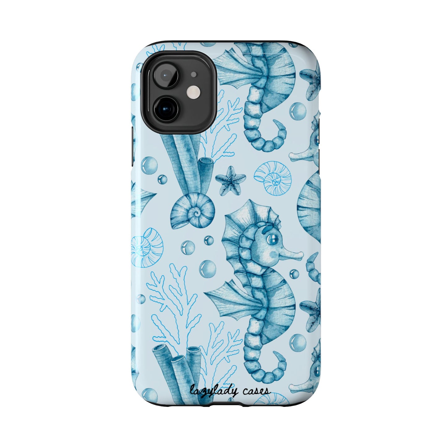 Coastal Seahorse Phone Case - Tough Protection with Beach Vibe