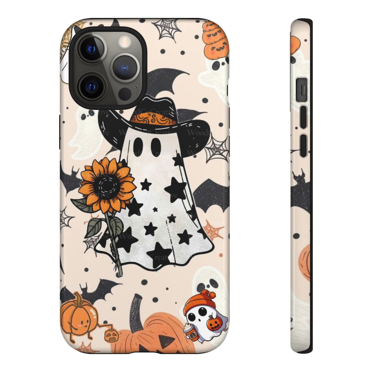 Cute Ghost Phone Case, Halloween Decor, Spooky Gift, Fall Accessories, Pumpkin Lover's Gift, Autumn Vibes, Trick or Treat