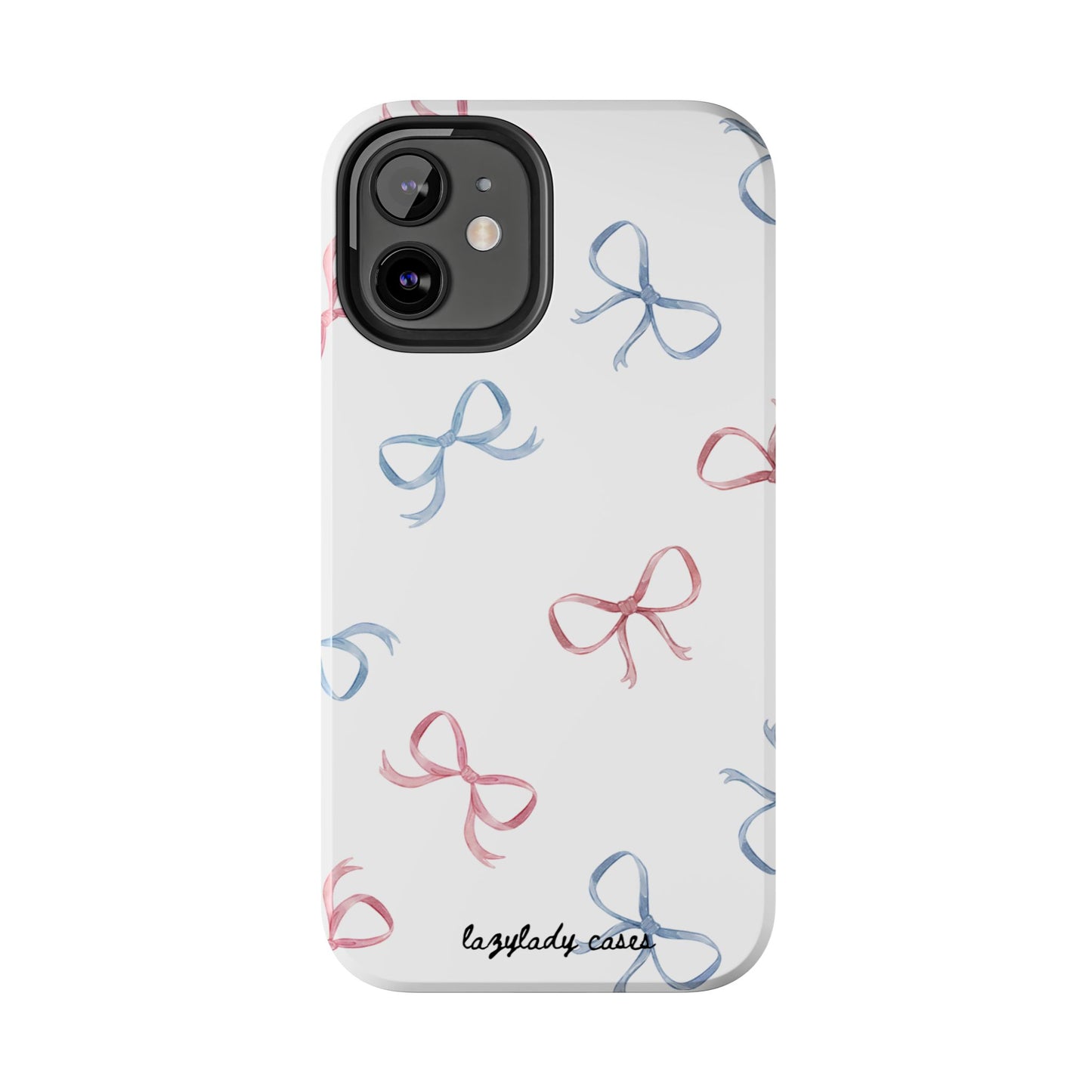 Chic Bow Pattern Tough Phone Case | Stylish Protection for Your Device