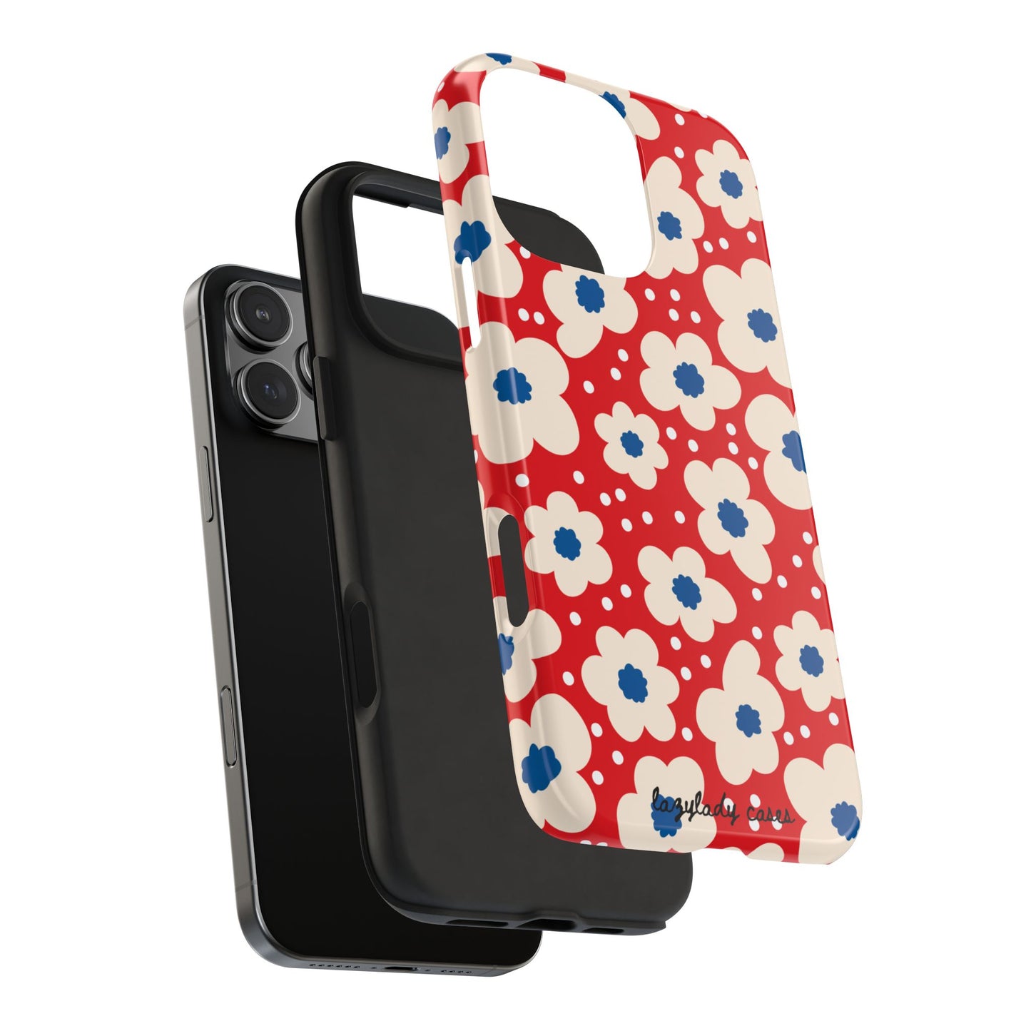 Blossom Floral Tough Phone Case - Durable Protection with Vintage Charm