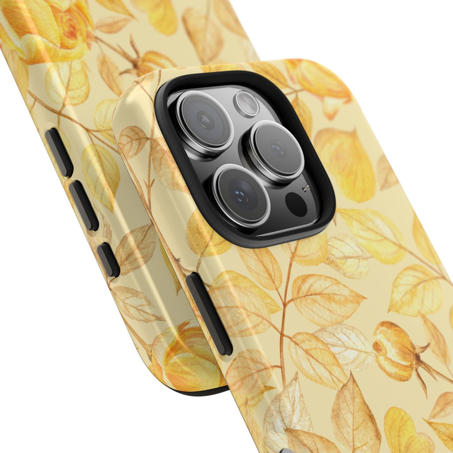 Yellow Dusk Tough Phone Case – Durable Protection with Yellow Roses Design