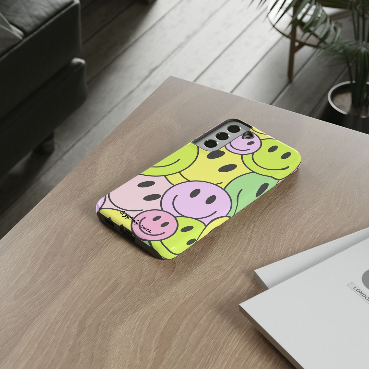 Colorful Smile Face Phone Case - Tough Protection & Fun Design