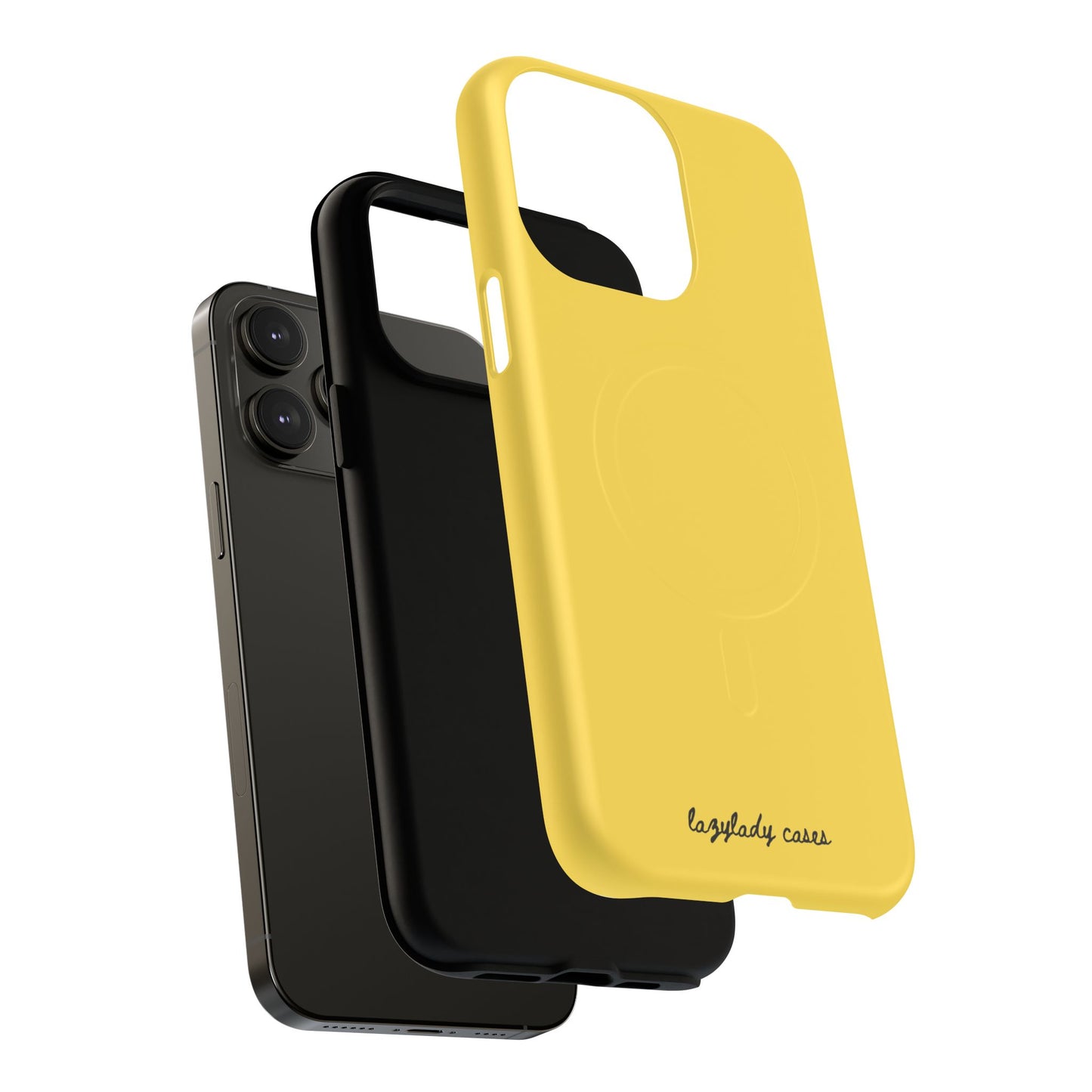 Vibrant Yellow Tough Magnetic Phone Case - Durable Protection & Stylish Design