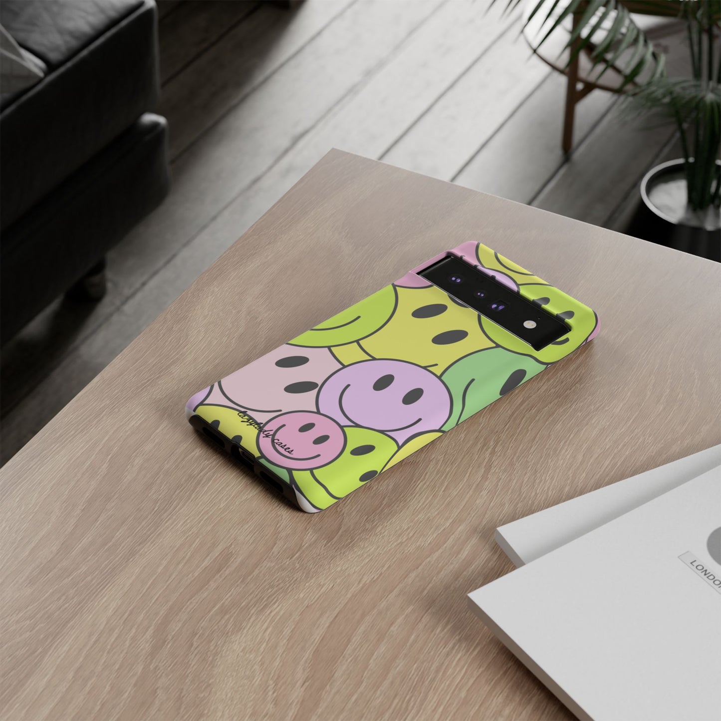 Colorful Smile Face Phone Case - Tough Protection & Fun Design