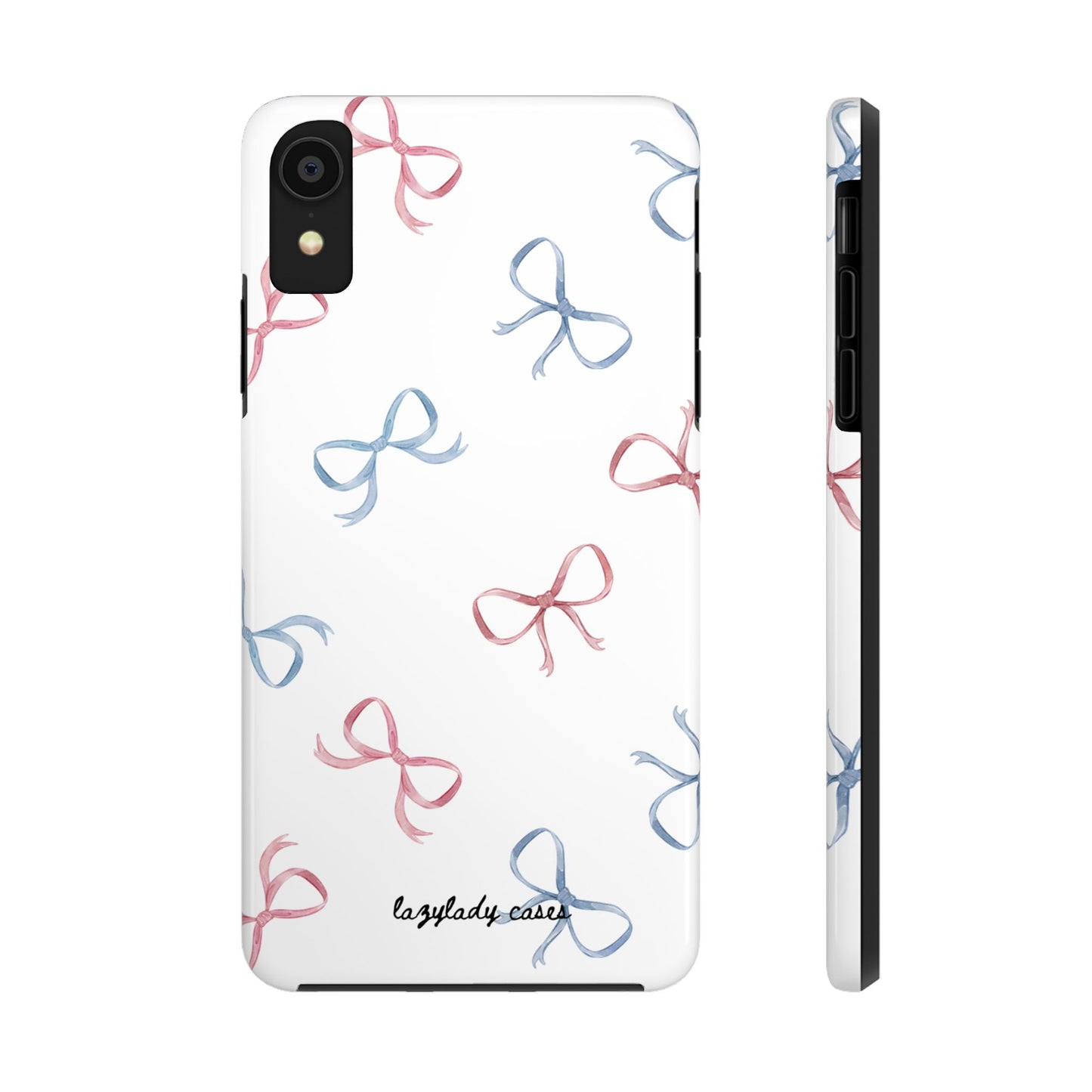 Chic Bow Pattern Tough Phone Case | Stylish Protection for Your Device