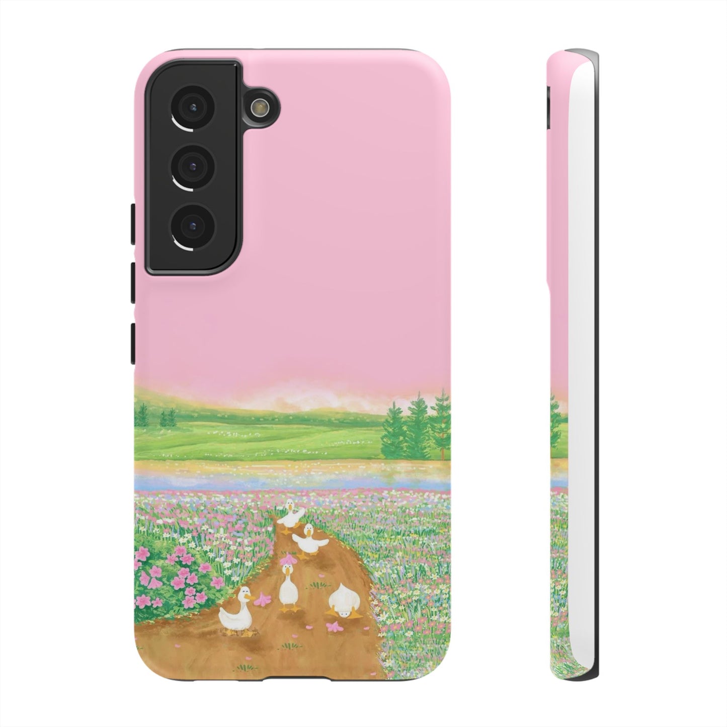 Pastel Floral Phone Case, Tough Cases for Nature Lovers, Cute Phone Accessories, Spring Gifts, Unique Mobile Covers