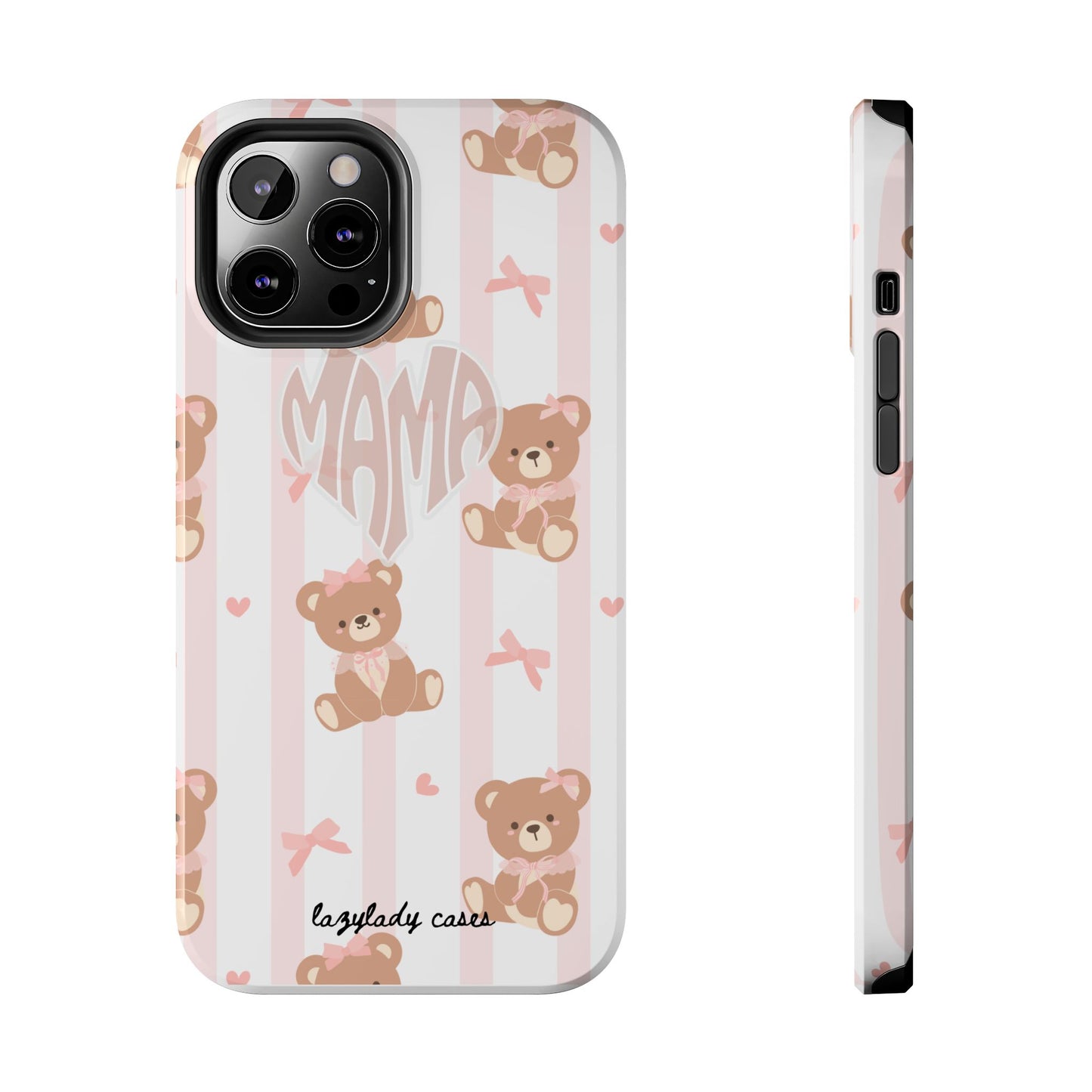 Cute Bear Mama Phone Case - Stylish Tough Case for Moms