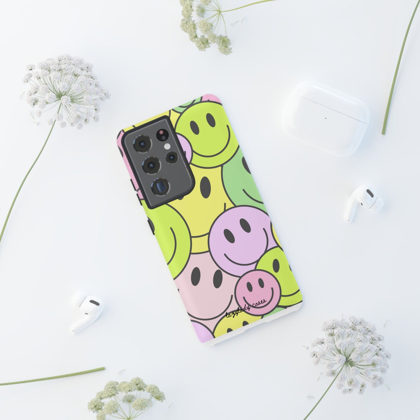 Colorful Smile Face Phone Case - Tough Protection & Fun Design