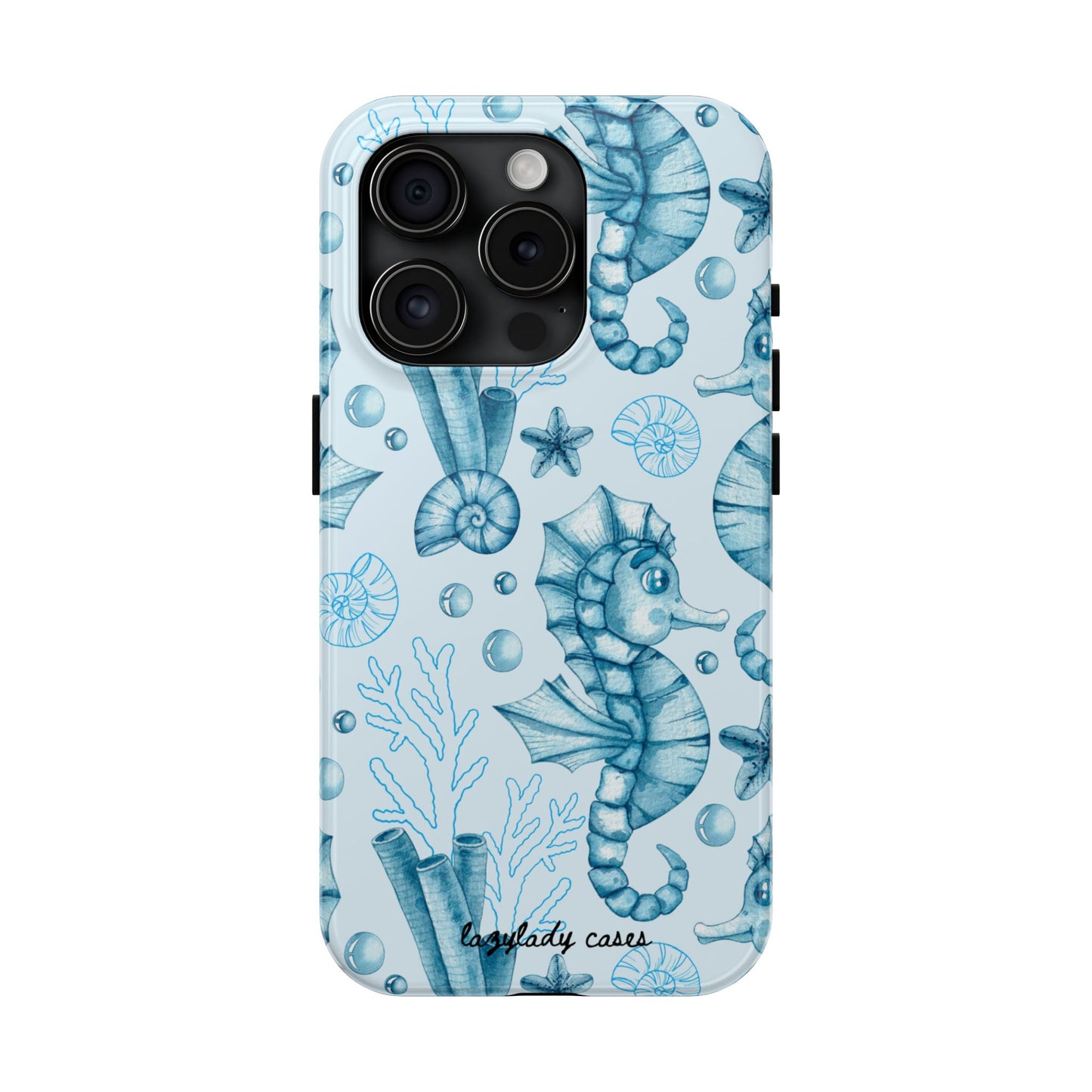 Coastal Seahorse Phone Case - Tough Protection with Beach Vibe