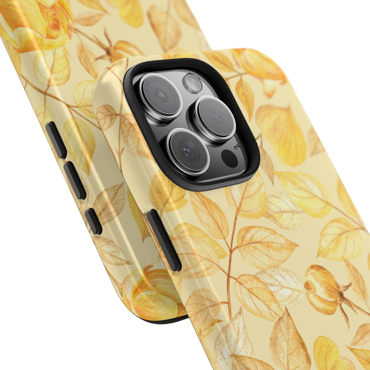 Yellow Dusk Tough Phone Case – Durable Protection with Yellow Roses Design