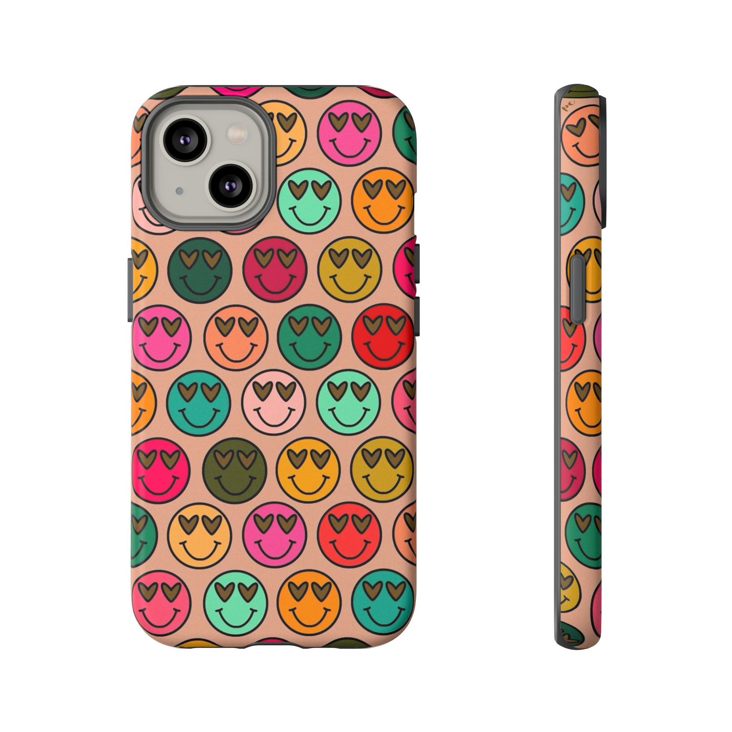 Colorful Smiley Phone Case | Tough Cases, Cute Phone Cover, Happy Vibes, Gift for Friends, Fun Phone Accessory