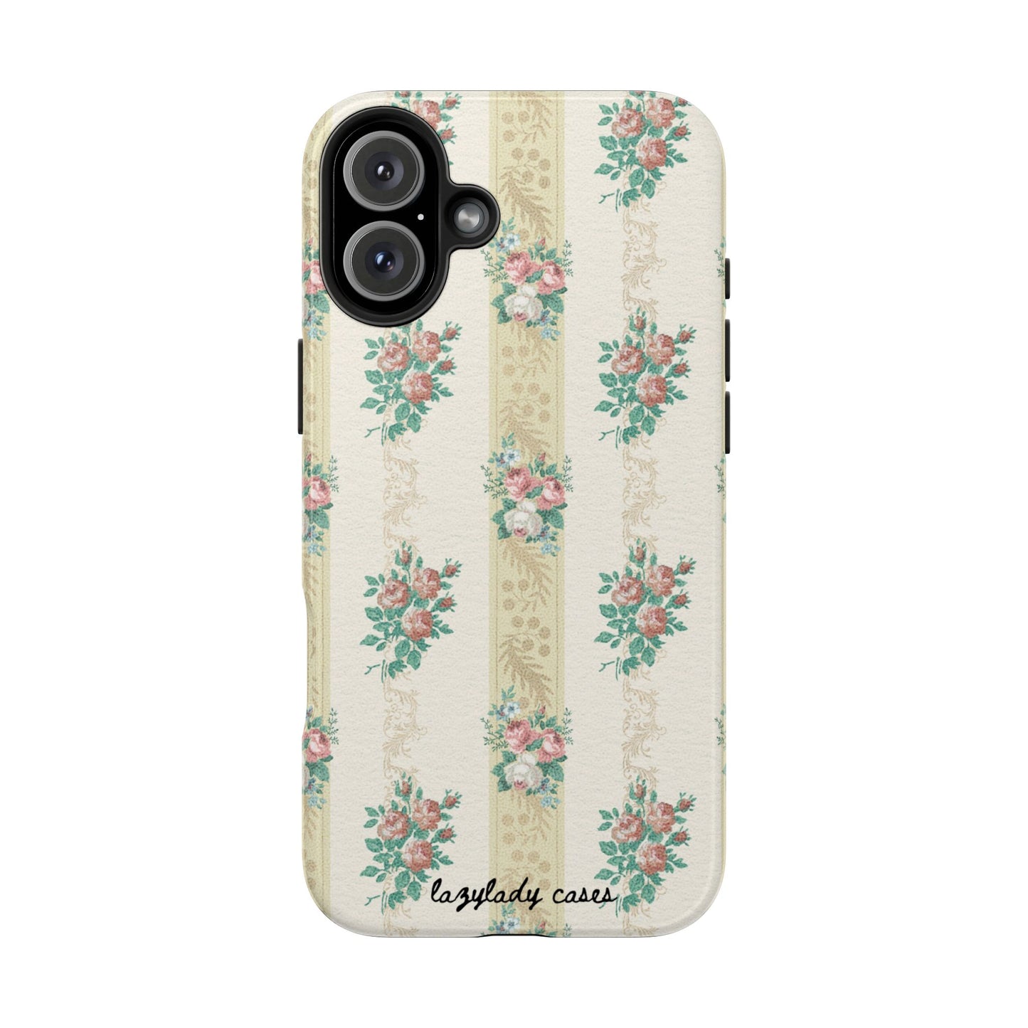 Elegant Floral Tough Phone Case - Vintage Inspired Design