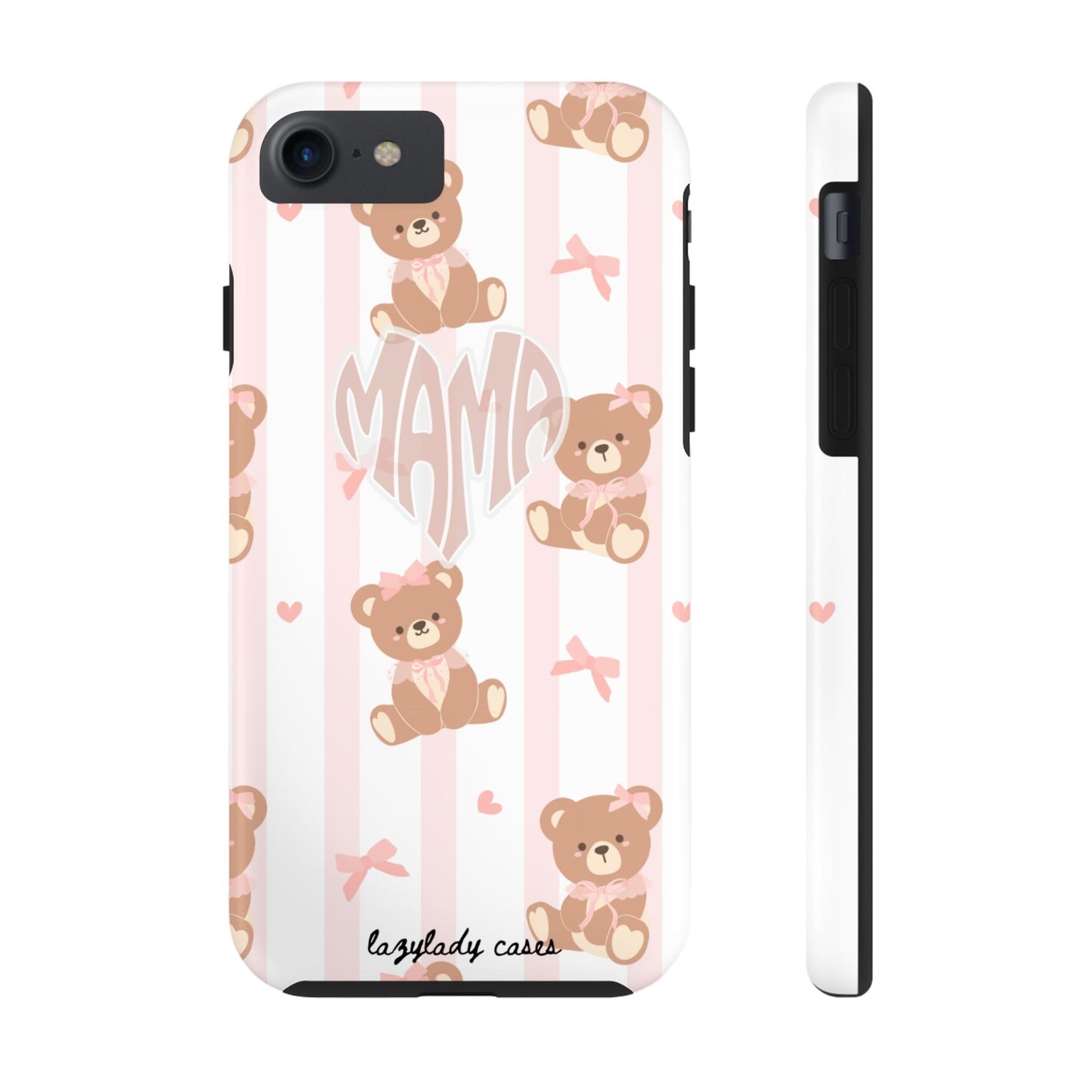 Cute Bear Mama Phone Case - Stylish Tough Case for Moms