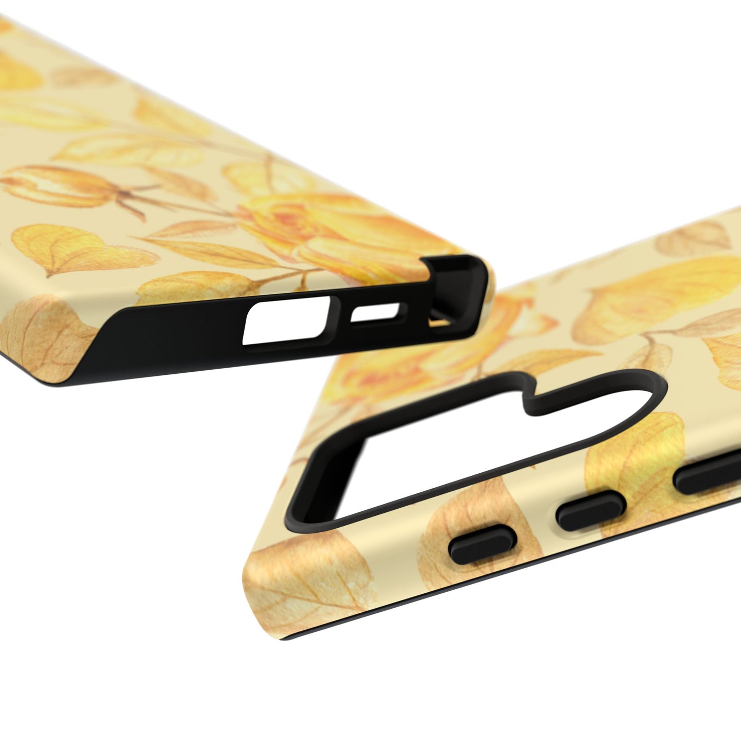 Yellow Dusk Tough Phone Case - Yellow Rose Design