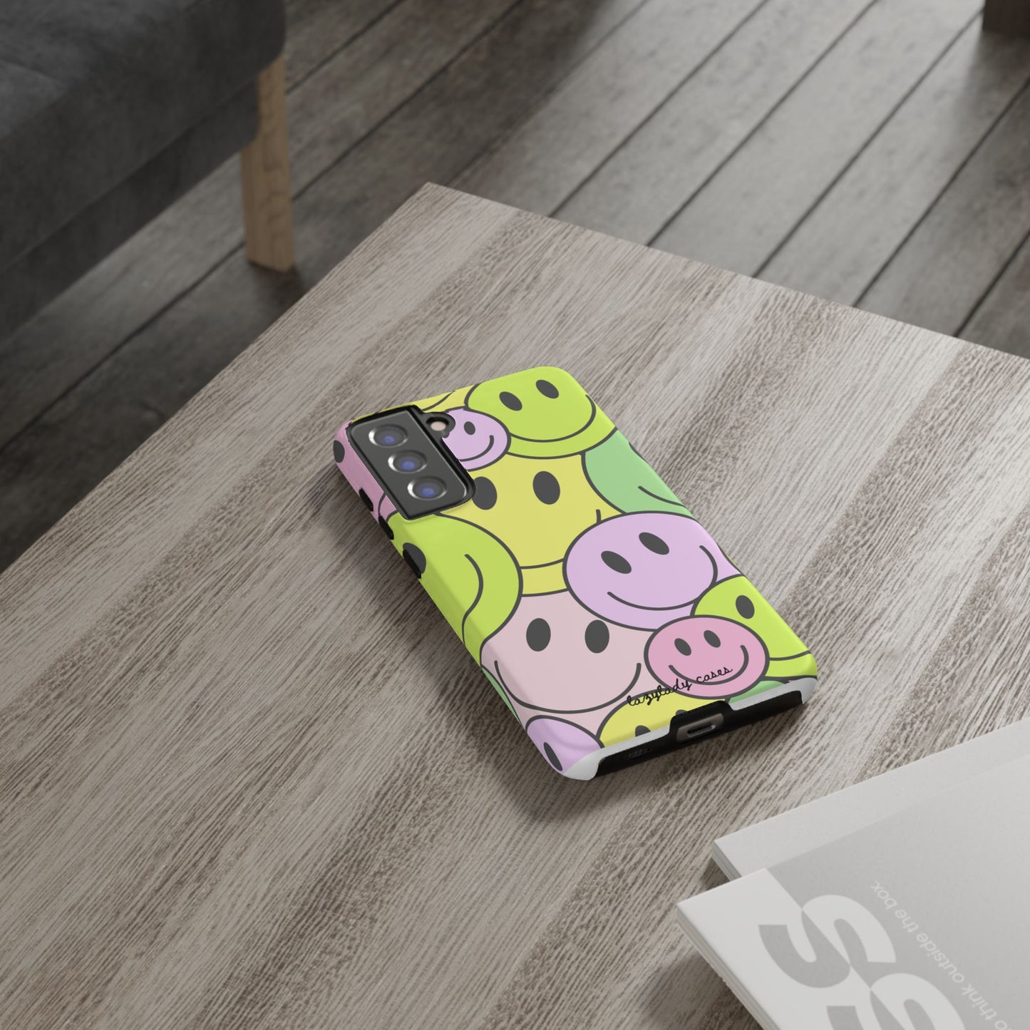 Colorful Smile Face Phone Case - Tough Protection & Fun Design