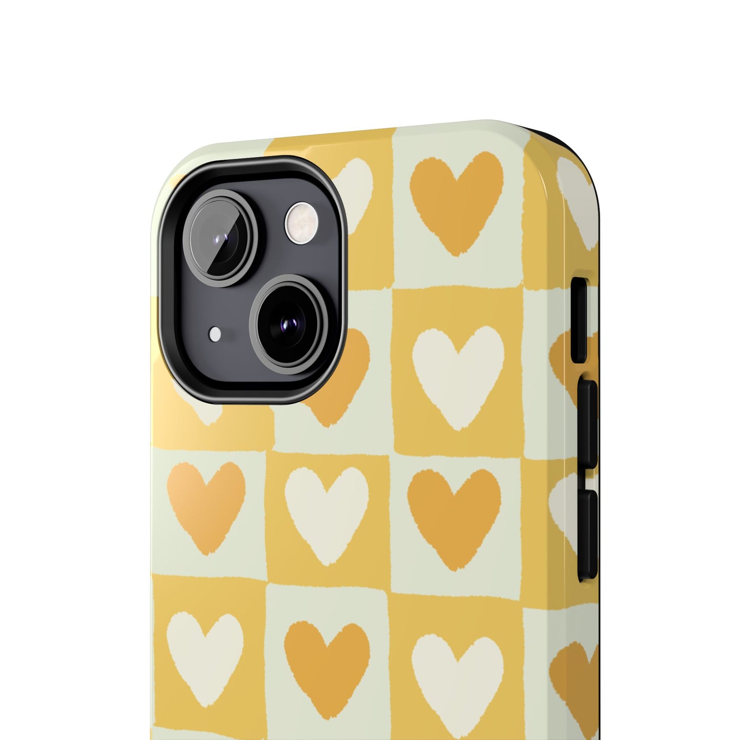 Heart Pattern Tough Phone Case - Cute & Durable for Everyday Use