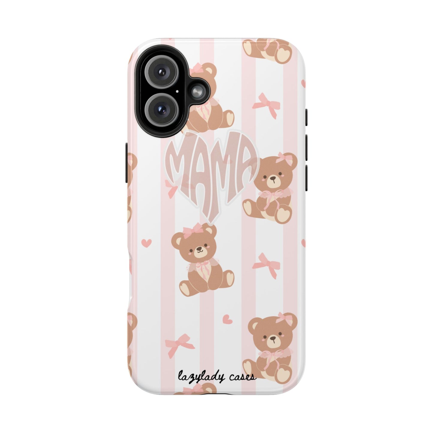 Cute Bear Mama Phone Case - Stylish Tough Case for Moms