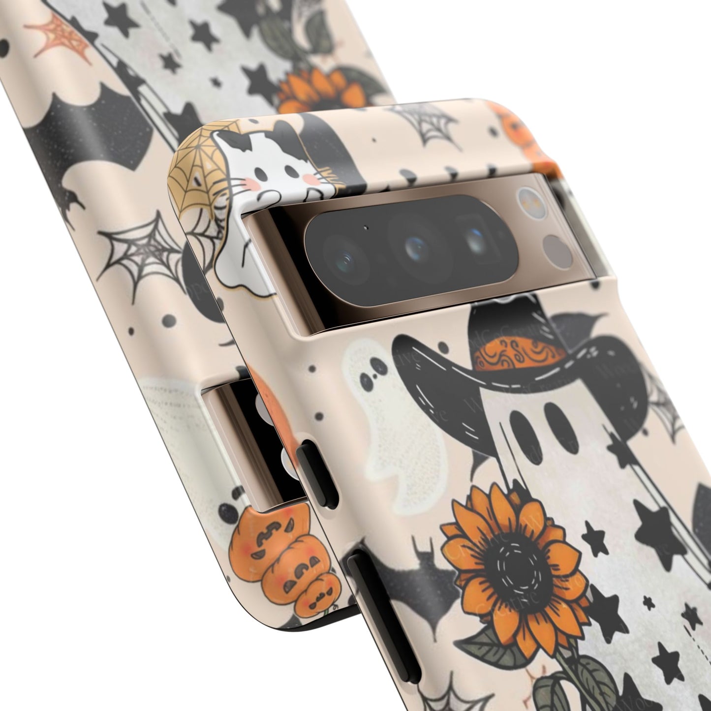 Cute Ghost Phone Case, Halloween Decor, Spooky Gift, Fall Accessories, Pumpkin Lover's Gift, Autumn Vibes, Trick or Treat
